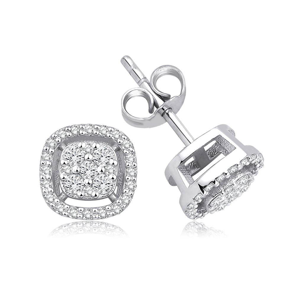 0.38 Karat Pırlanta Tasarım Küpe