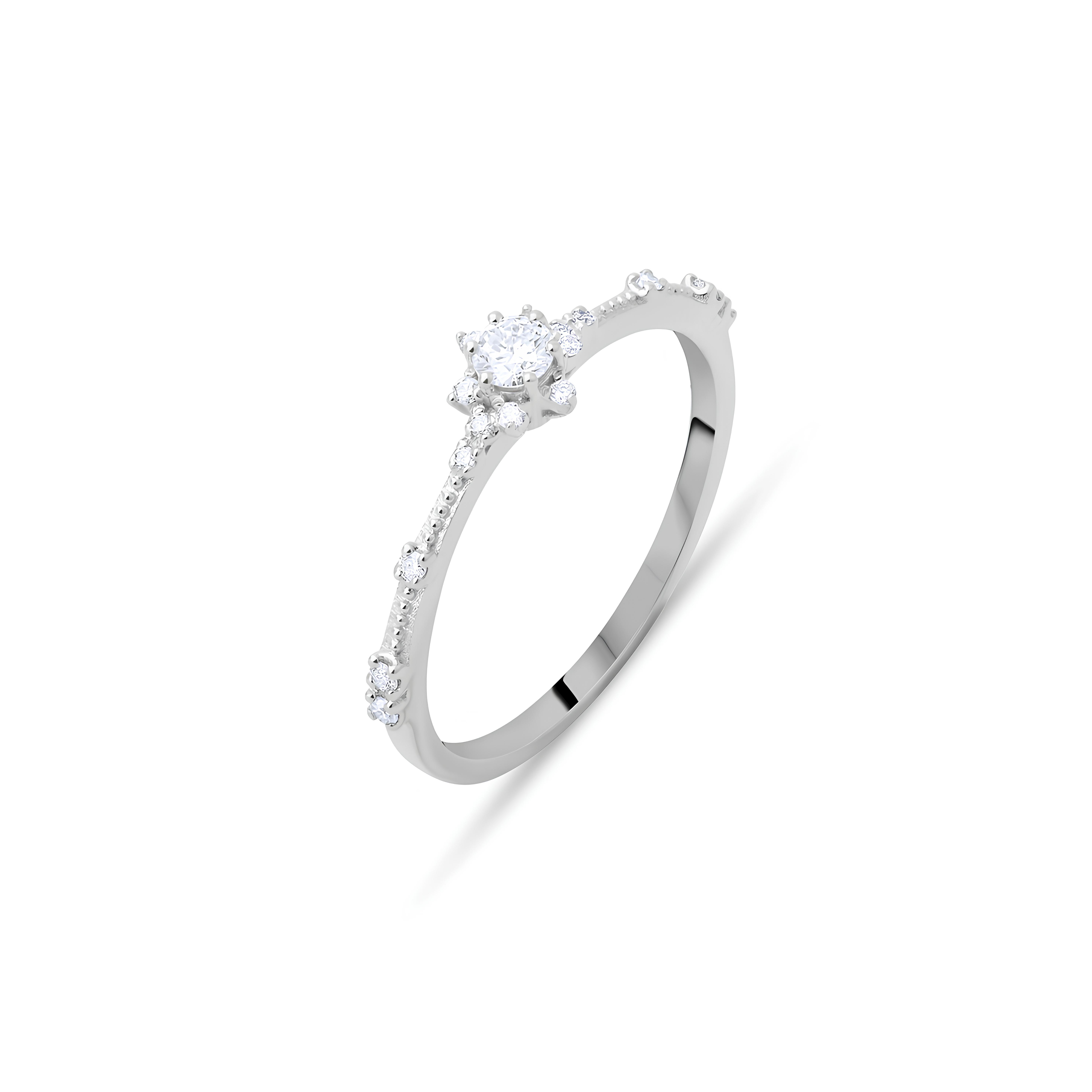 0.22 Karat Pırlanta Tasarım Yüzük Sevgililer Günü Özel