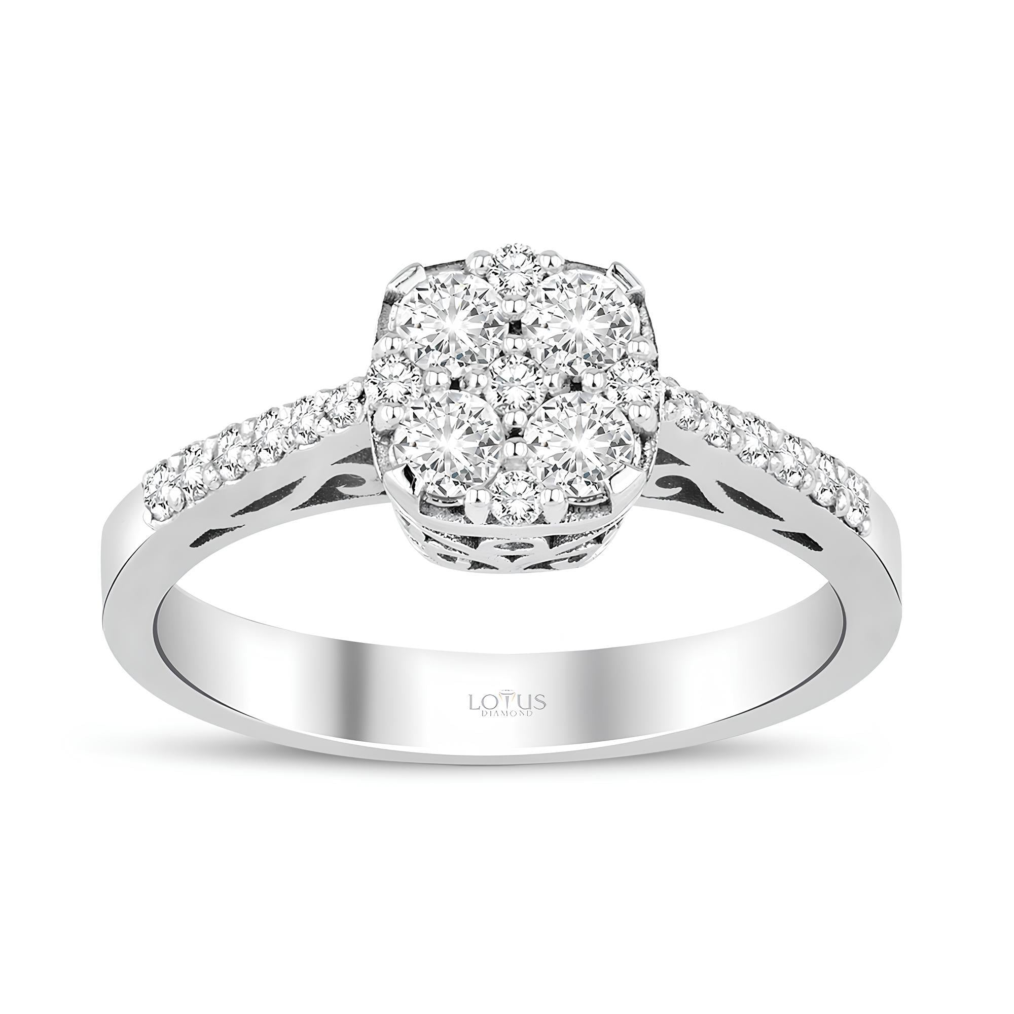 0.49 Karat Pırlanta Coronet Yüzük