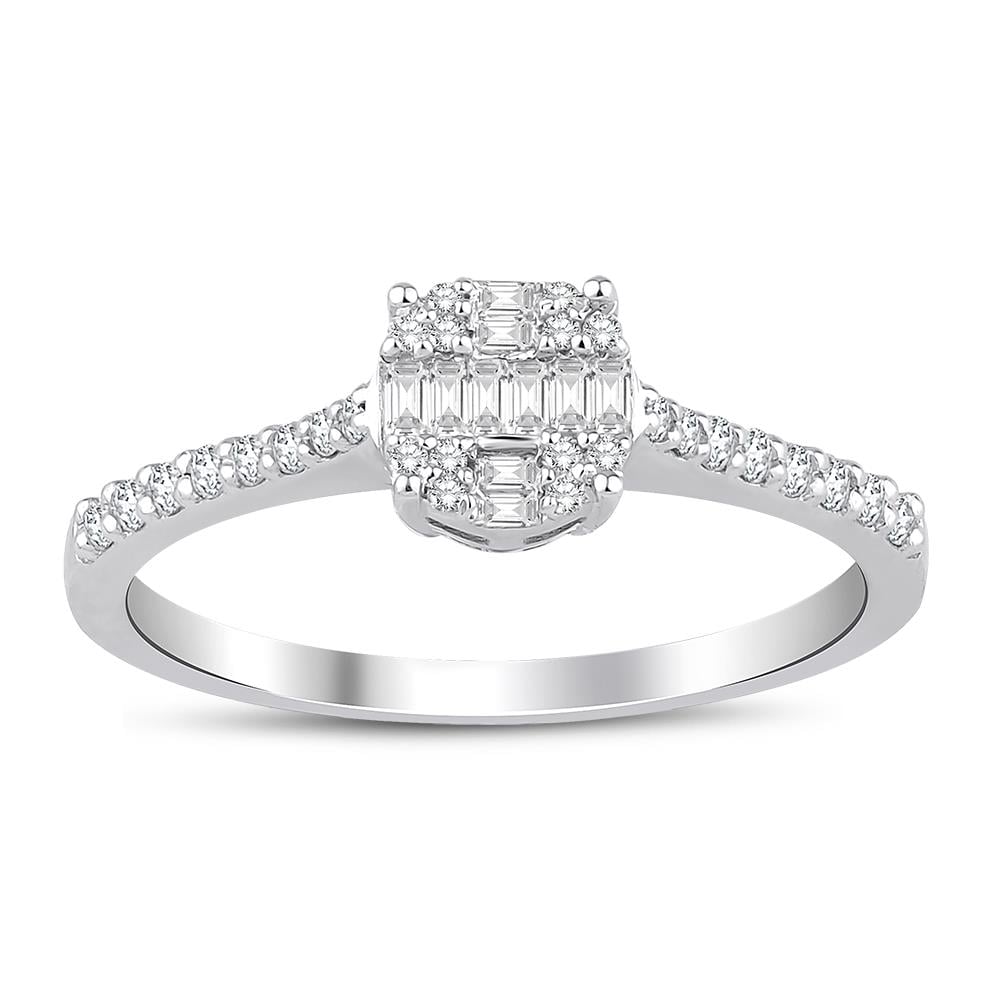 0.25 Karat Pırlanta Baget Yüzük