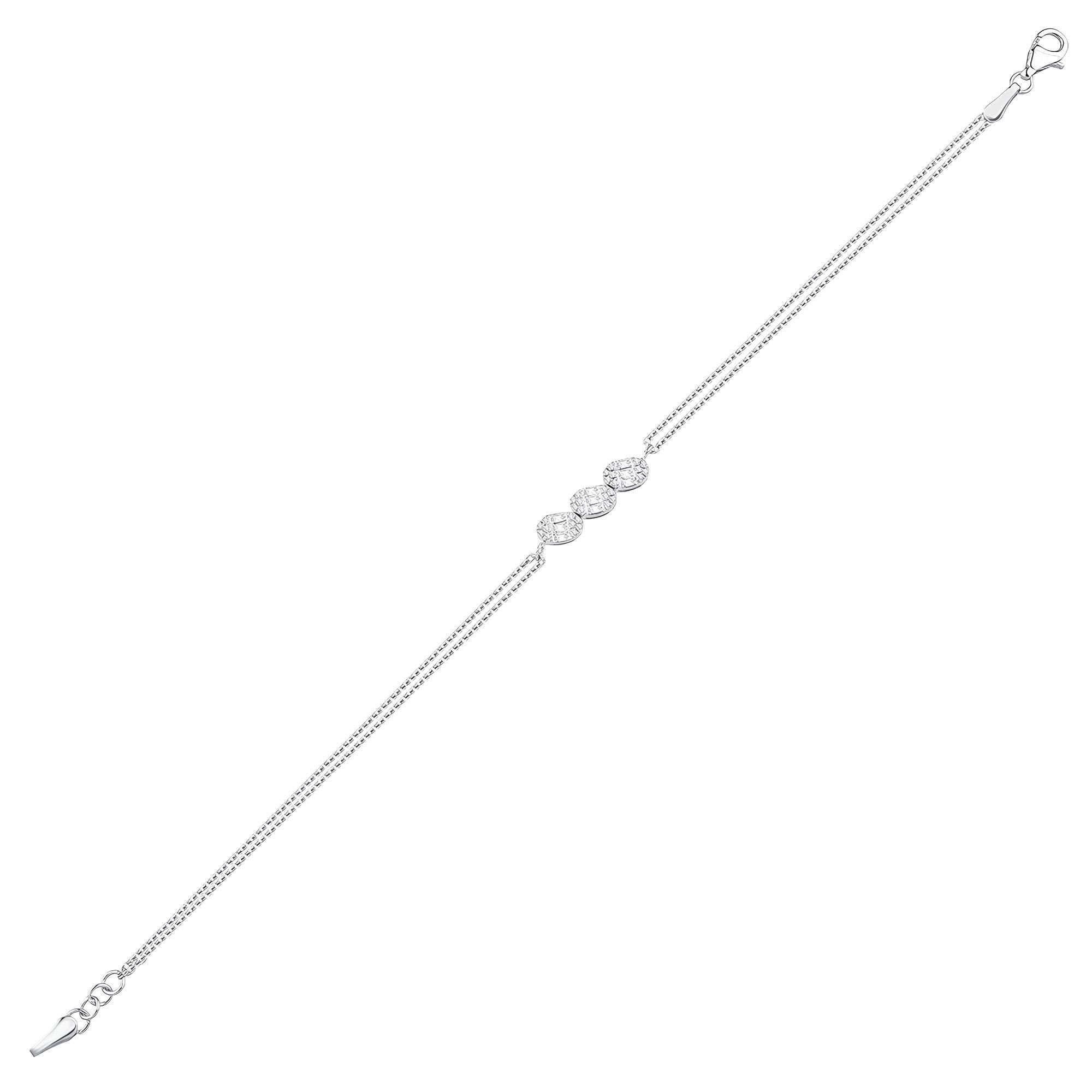 0.29 Karat Pırlanta Baget Bileklik