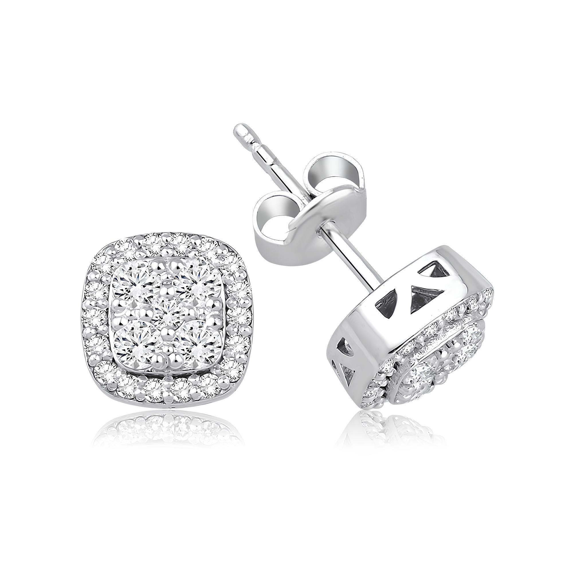 0.56 Karat Pırlanta Tasarım Küpe