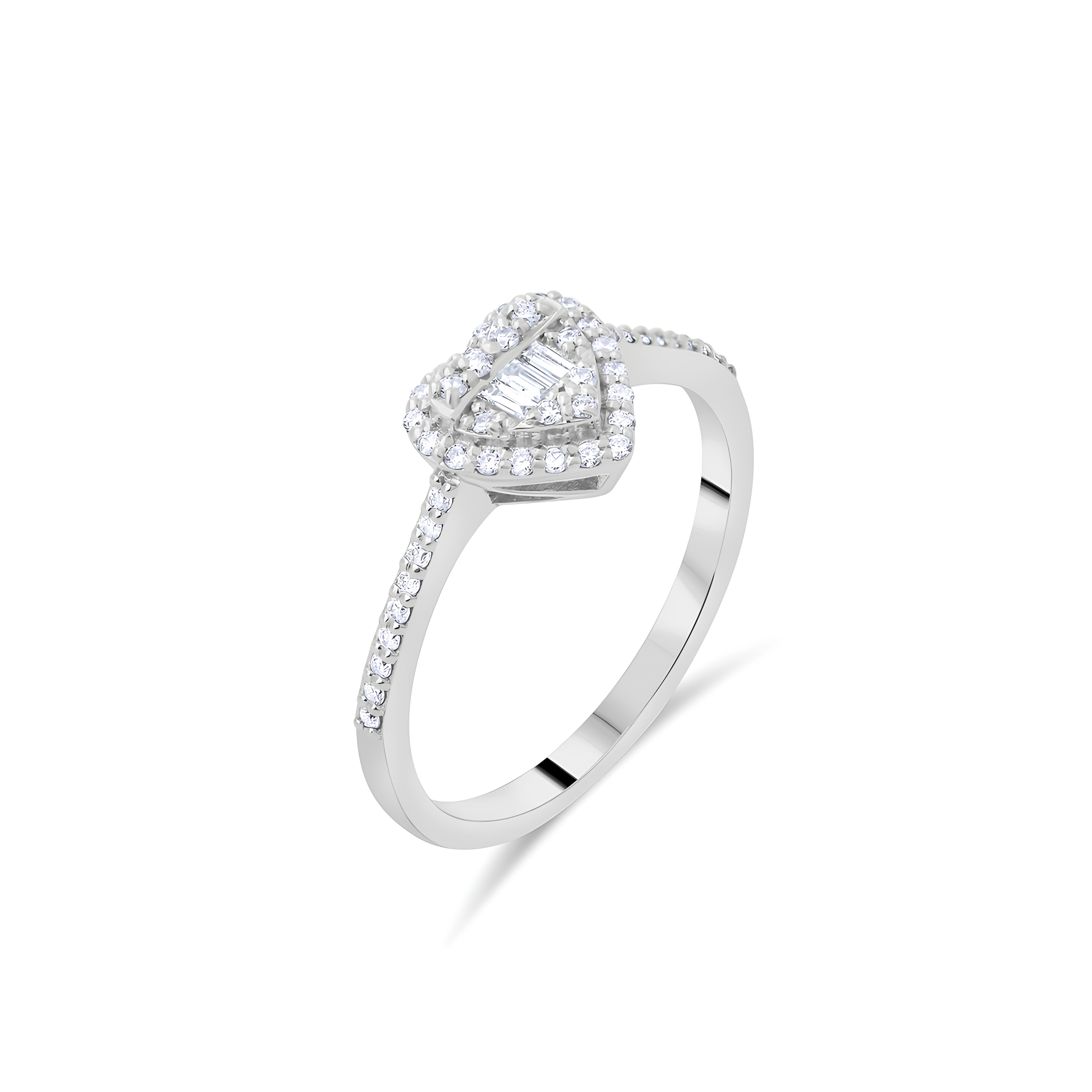 0.24 Karat Pırlanta Tasarım Yüzük Sevgililer Günü Özel