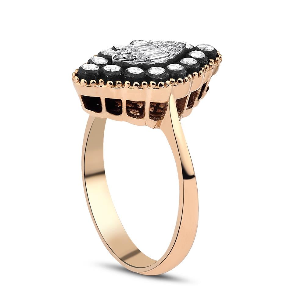 0.35 Karat Elmas Baget Yüzük