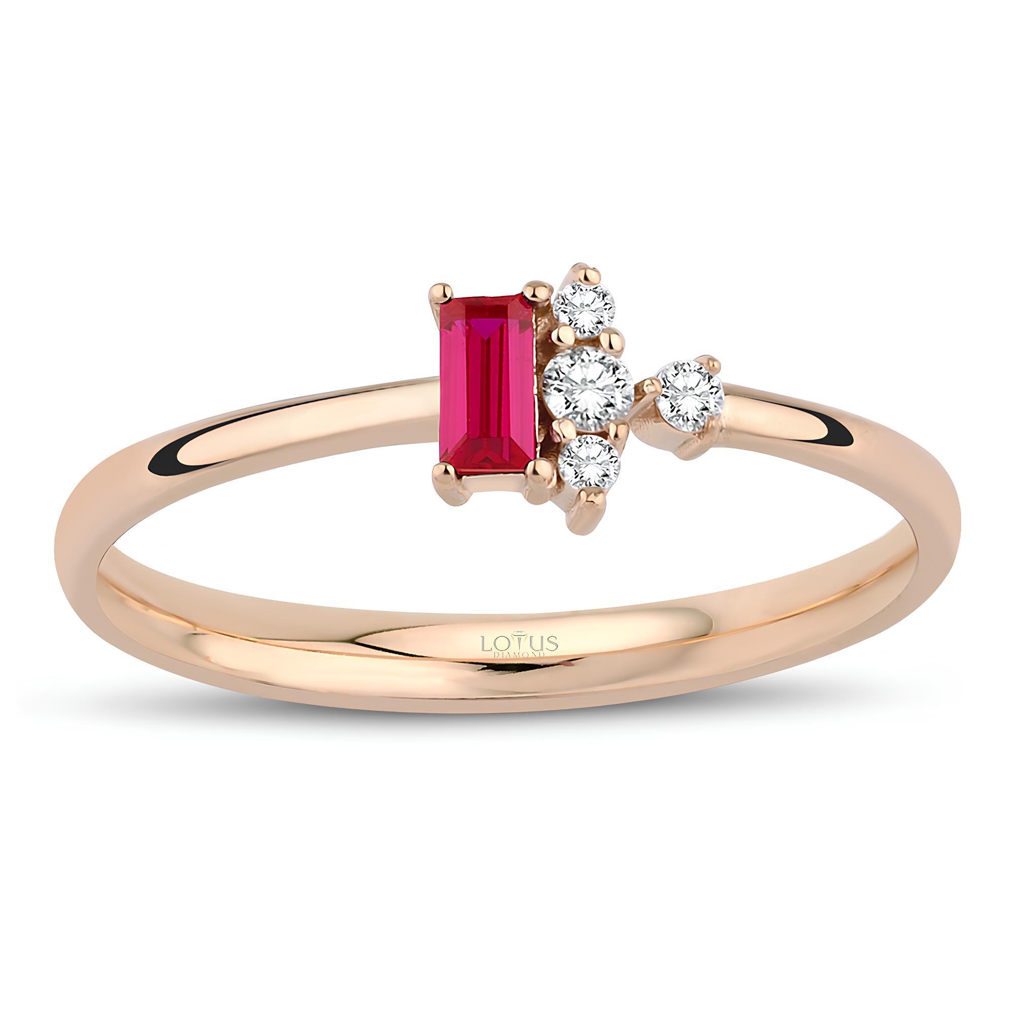 0.22 Karat Pırlanta Safir Yüzük