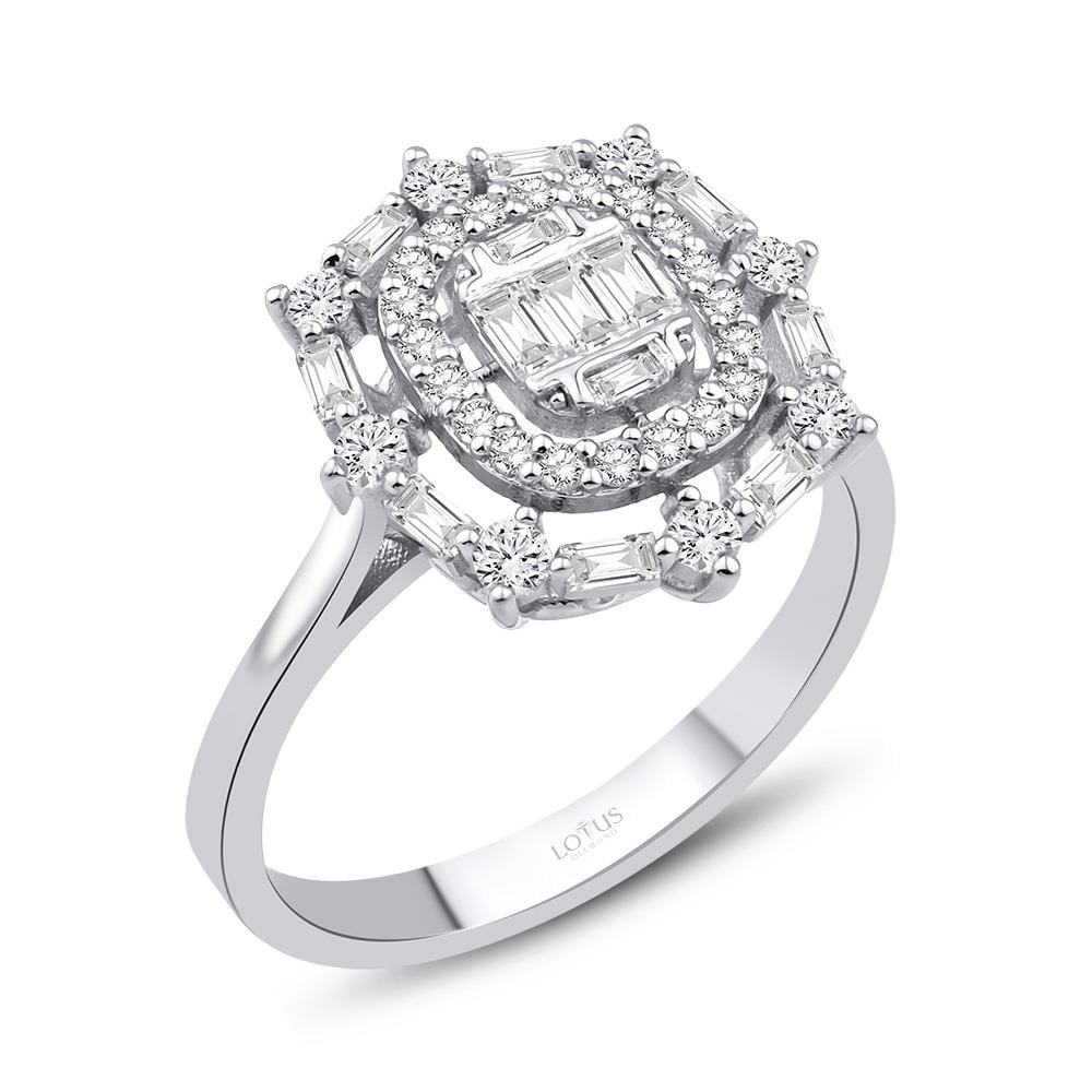 0.51 Karat Pırlanta Baget Yüzük