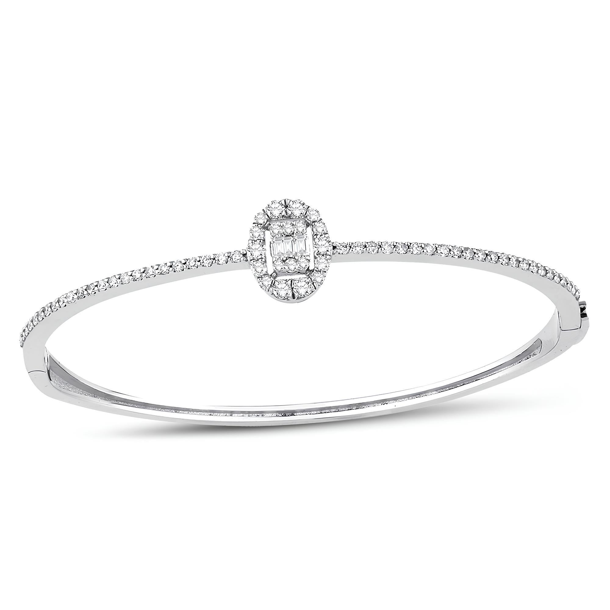 0.81 Karat Pırlanta Baget Kelepçe