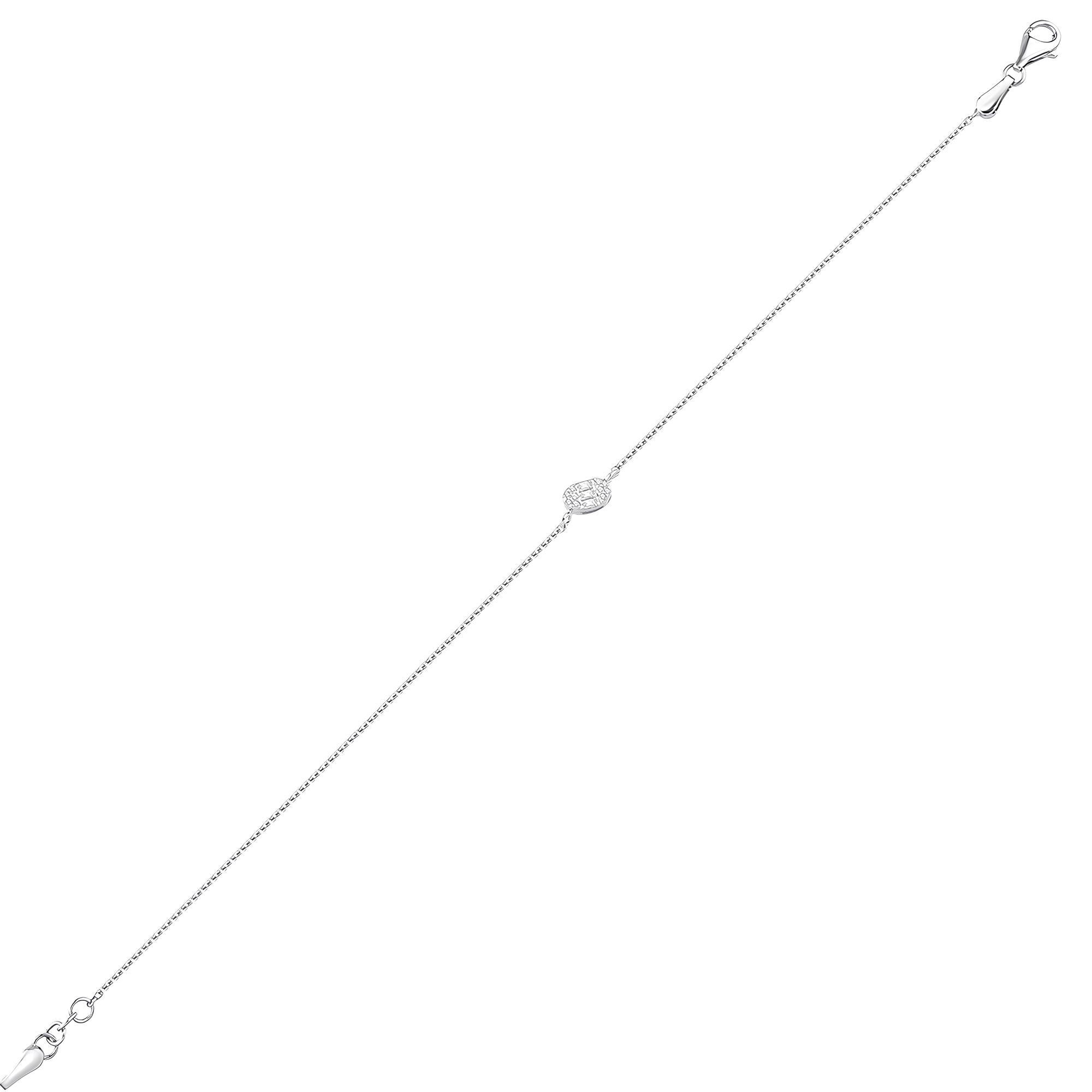 0.10 Karat Pırlanta Baget Bileklik