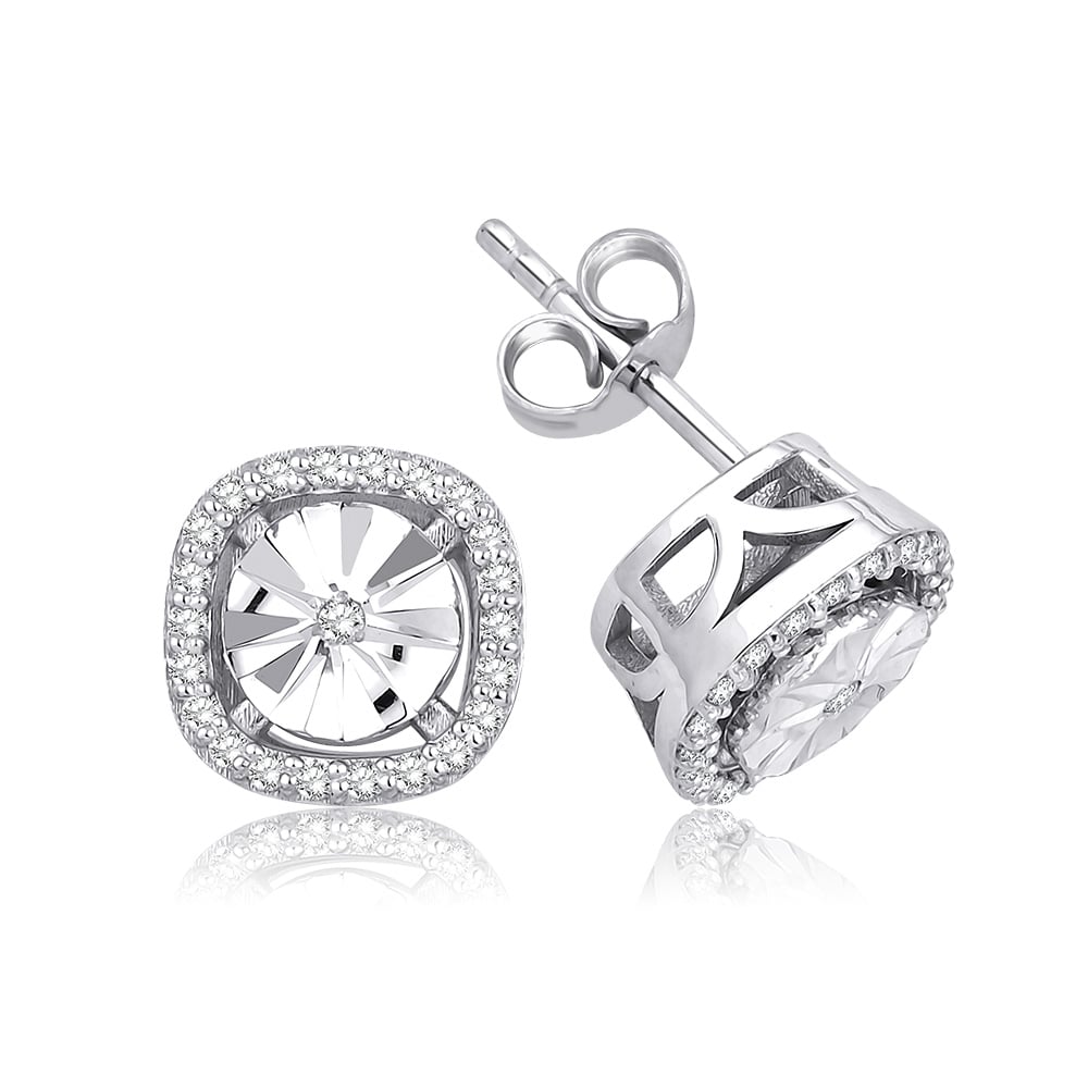 0.24 Karat Pırlanta Tasarım Küpe