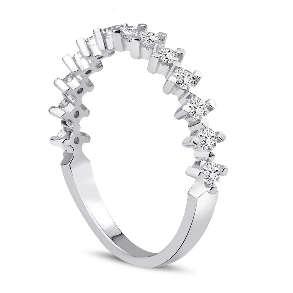 0.40 Karat Pırlanta Yarımtur Yüzük