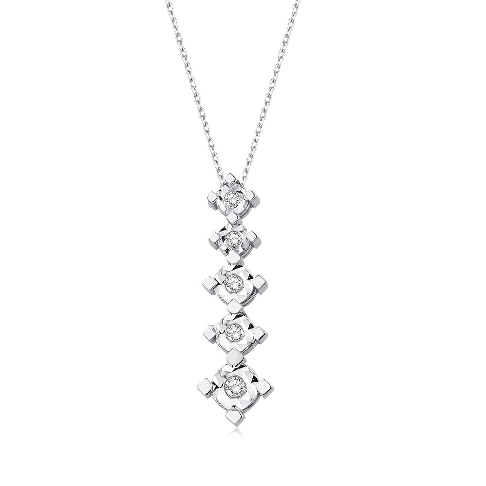 0.15 Karat Pırlanta Beştaş Kolye