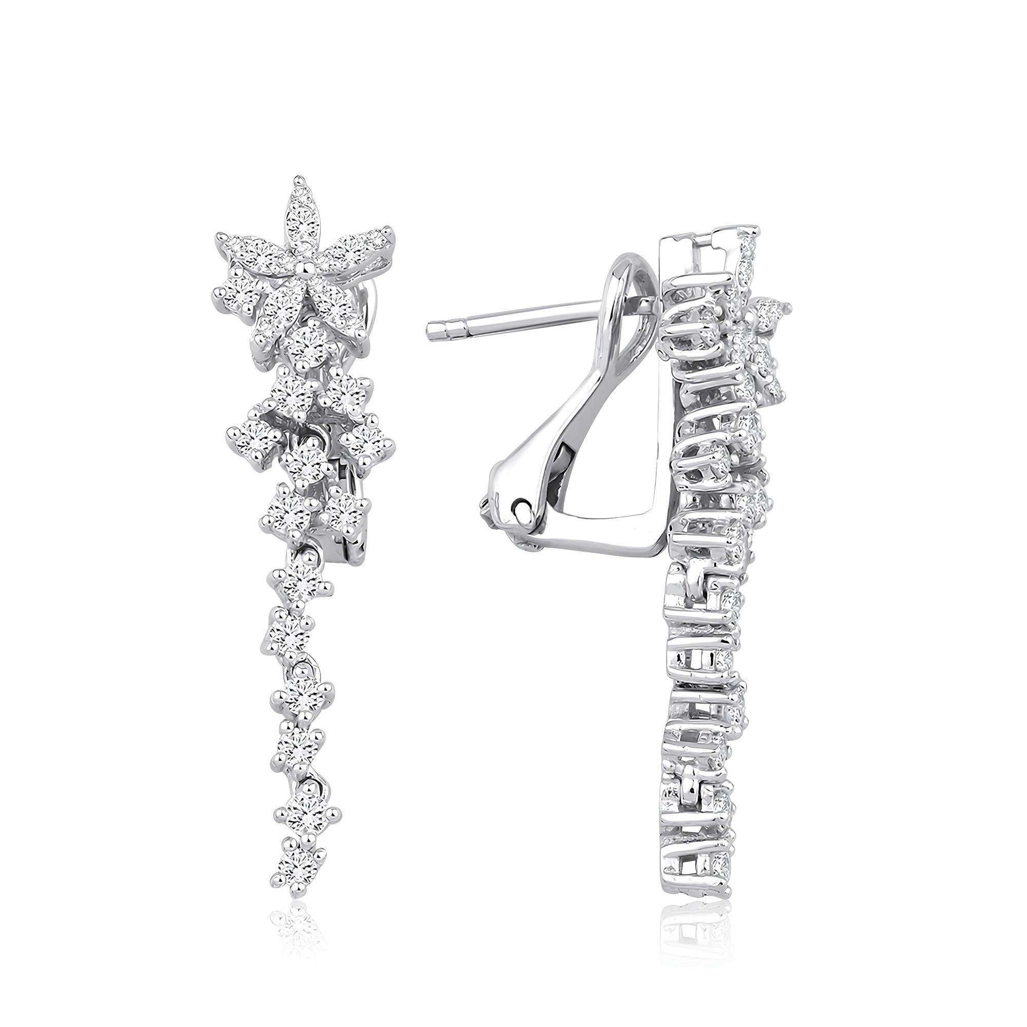 0.74 Karat Pırlanta Küpe