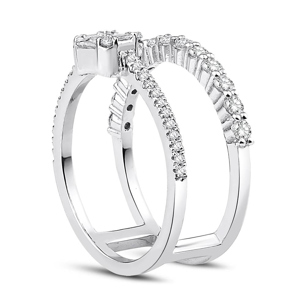 0.73 Karat Pırlanta Baget Yüzük