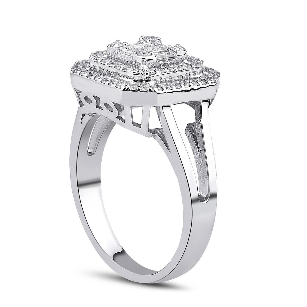 0.61 Karat Pırlanta Baget Yüzük