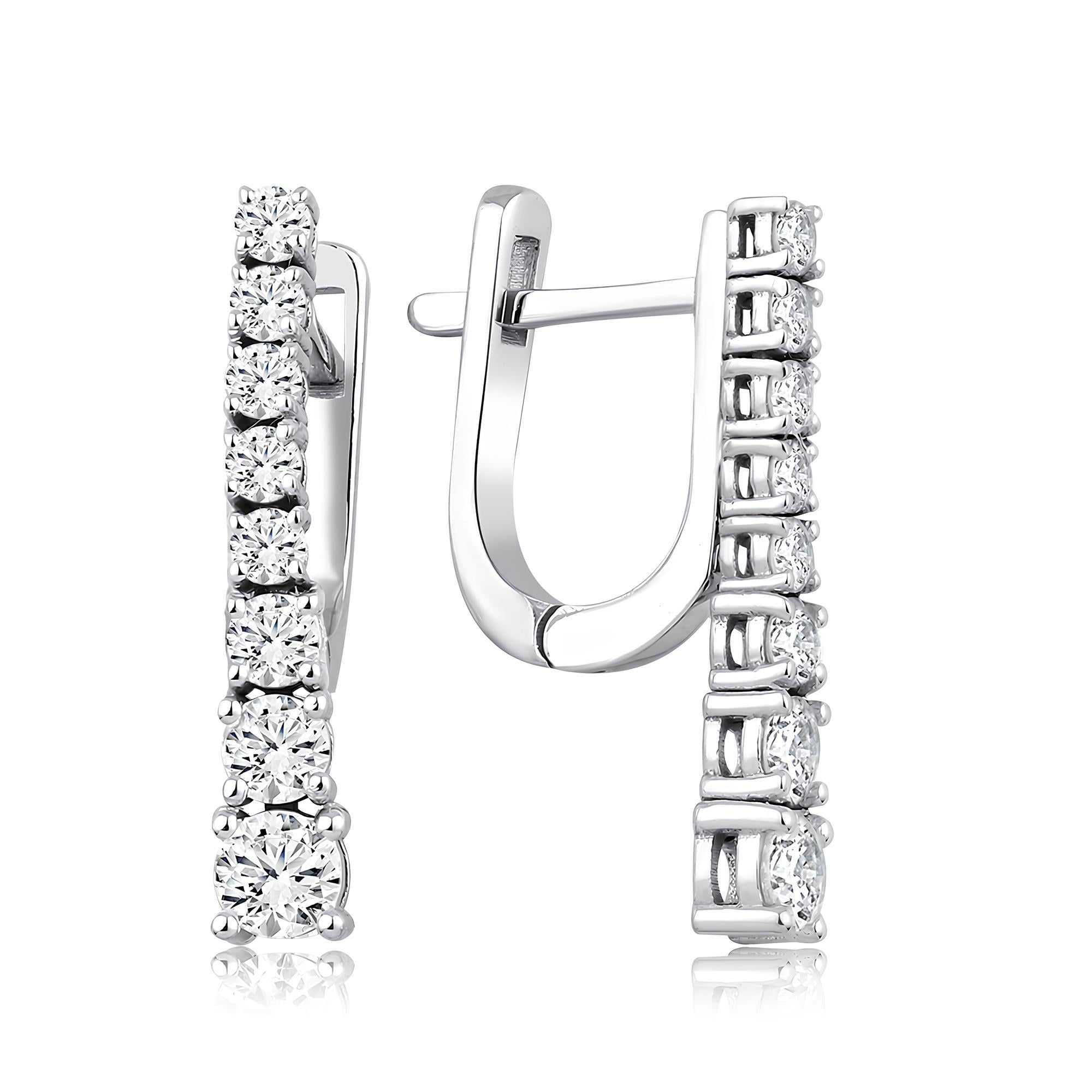 0.99 Karat Pırlanta Tasarım Küpe