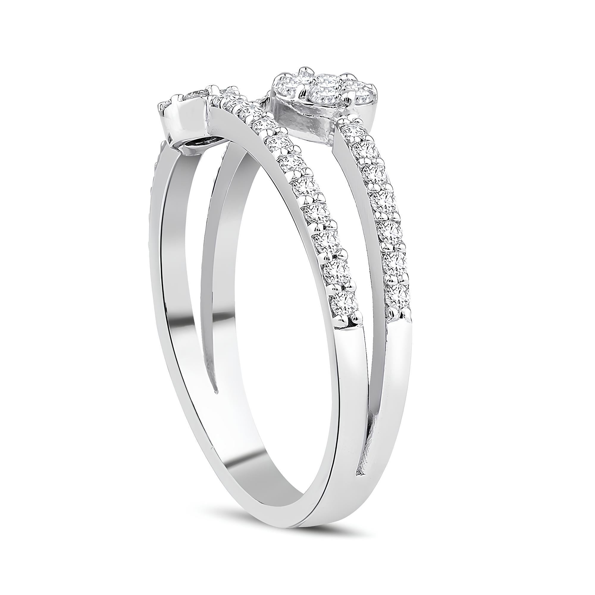 0.44 Karat Pırlanta Coronet Yüzük