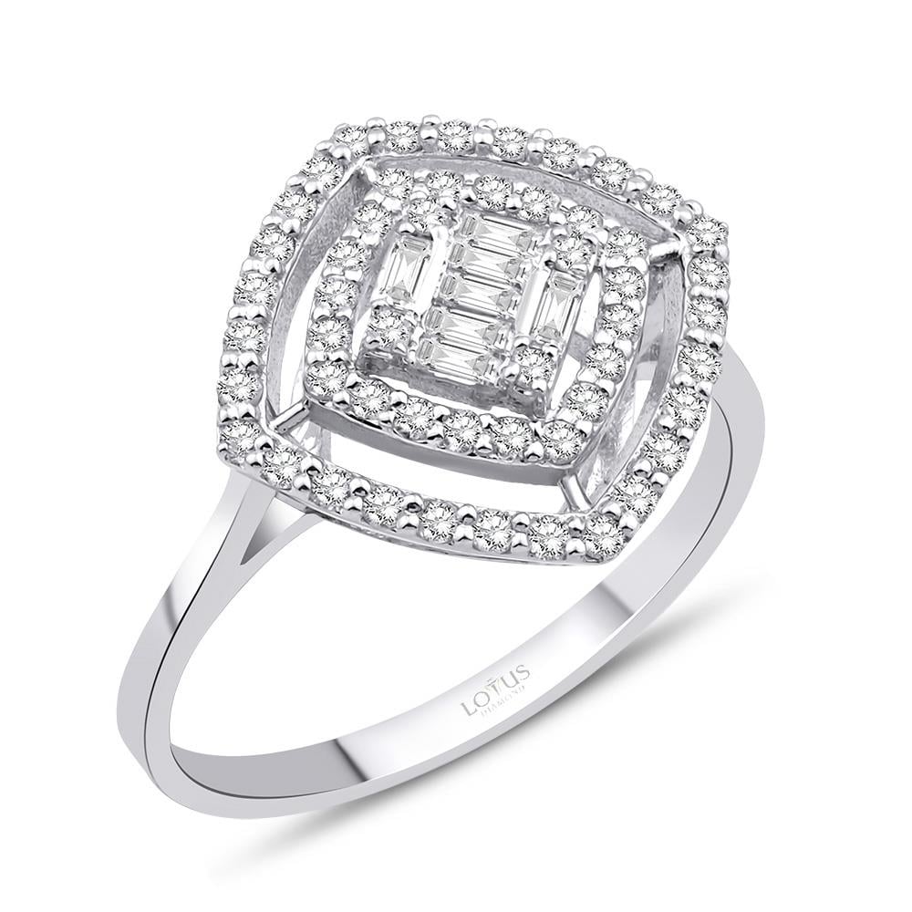 0.51 Karat Pırlanta Baget Yüzük