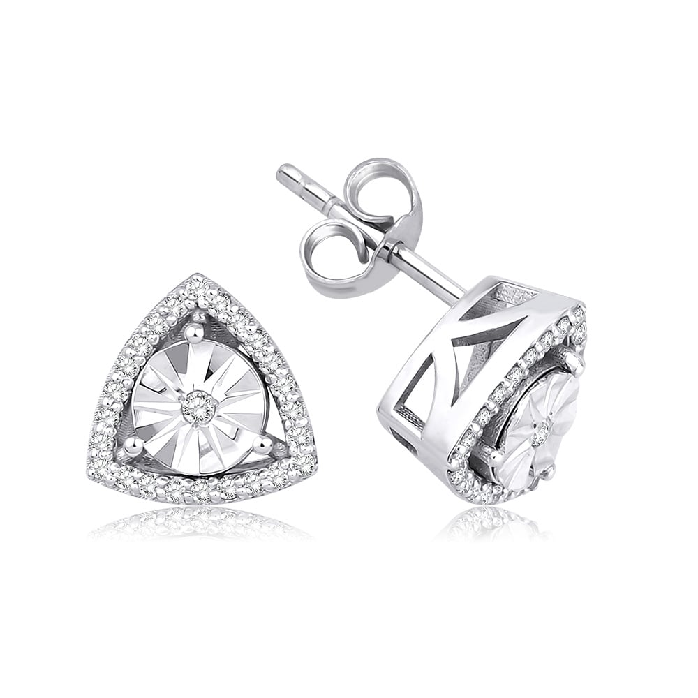 0.20 Karat Pırlanta Tasarım Küpe