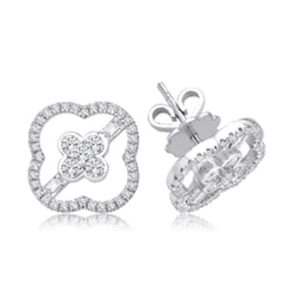 0.68 Karat Pırlanta Tasarım Küpe