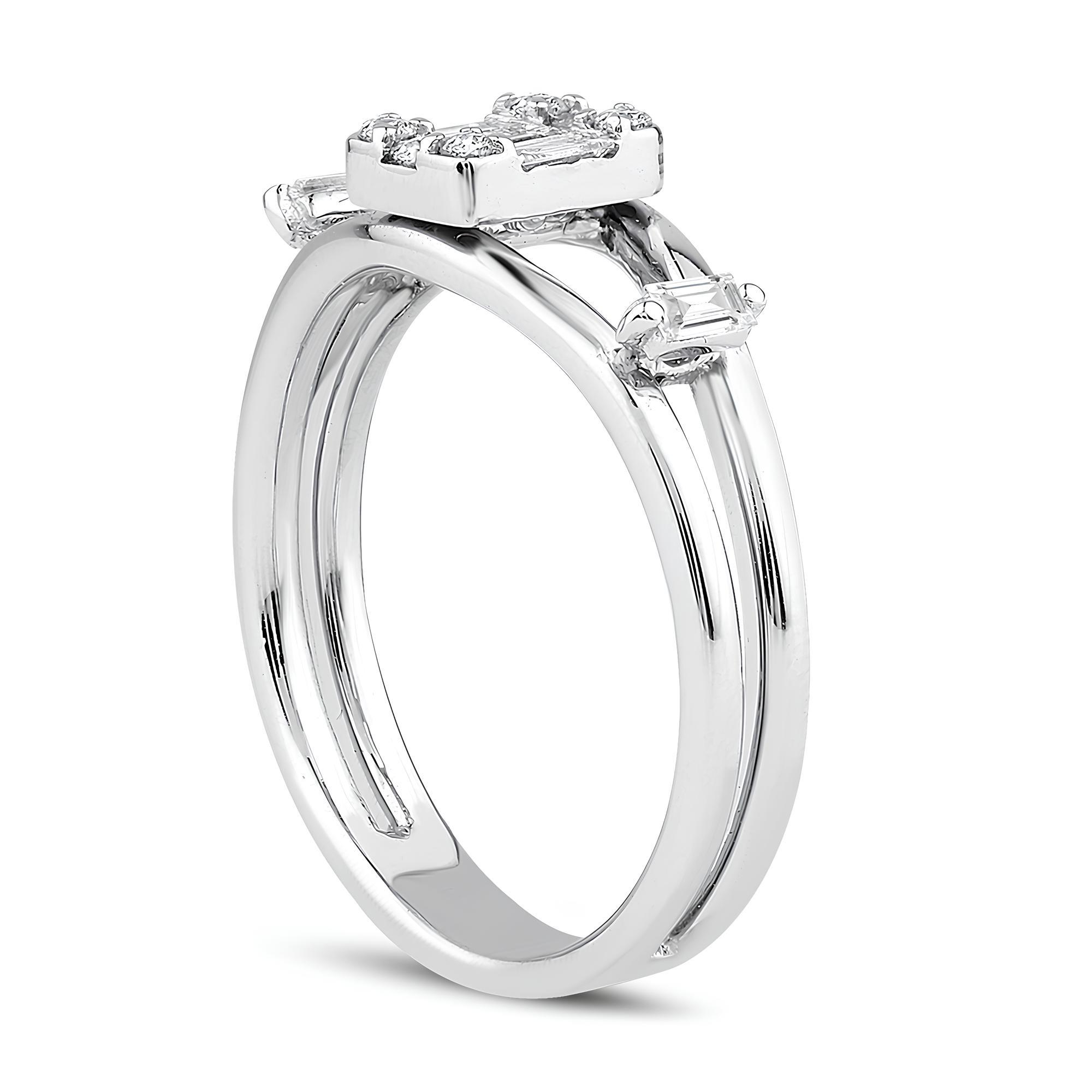 0.29 Karat Pırlanta Baget Yüzük