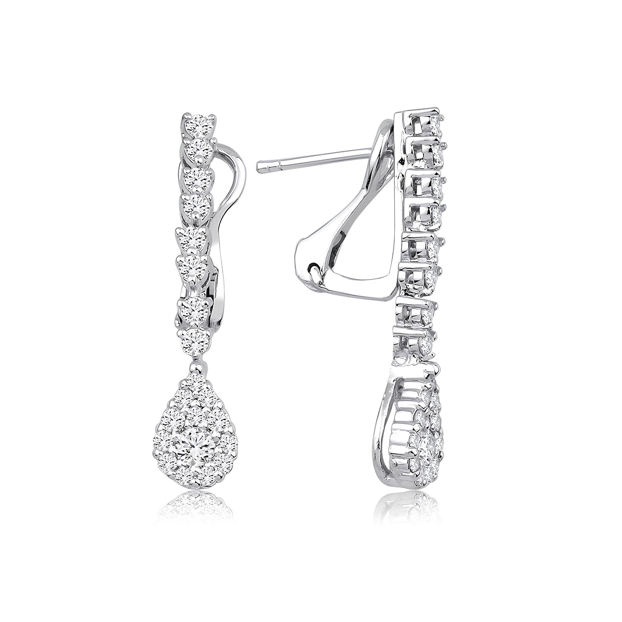 0.75 Karat Pırlanta Küpe