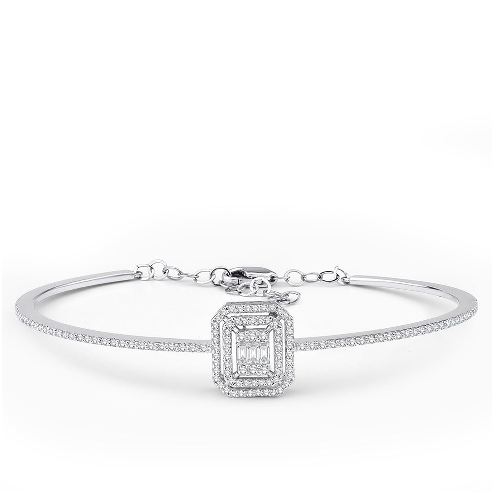 0.76 Karat Pırlanta Baget Kelepçe