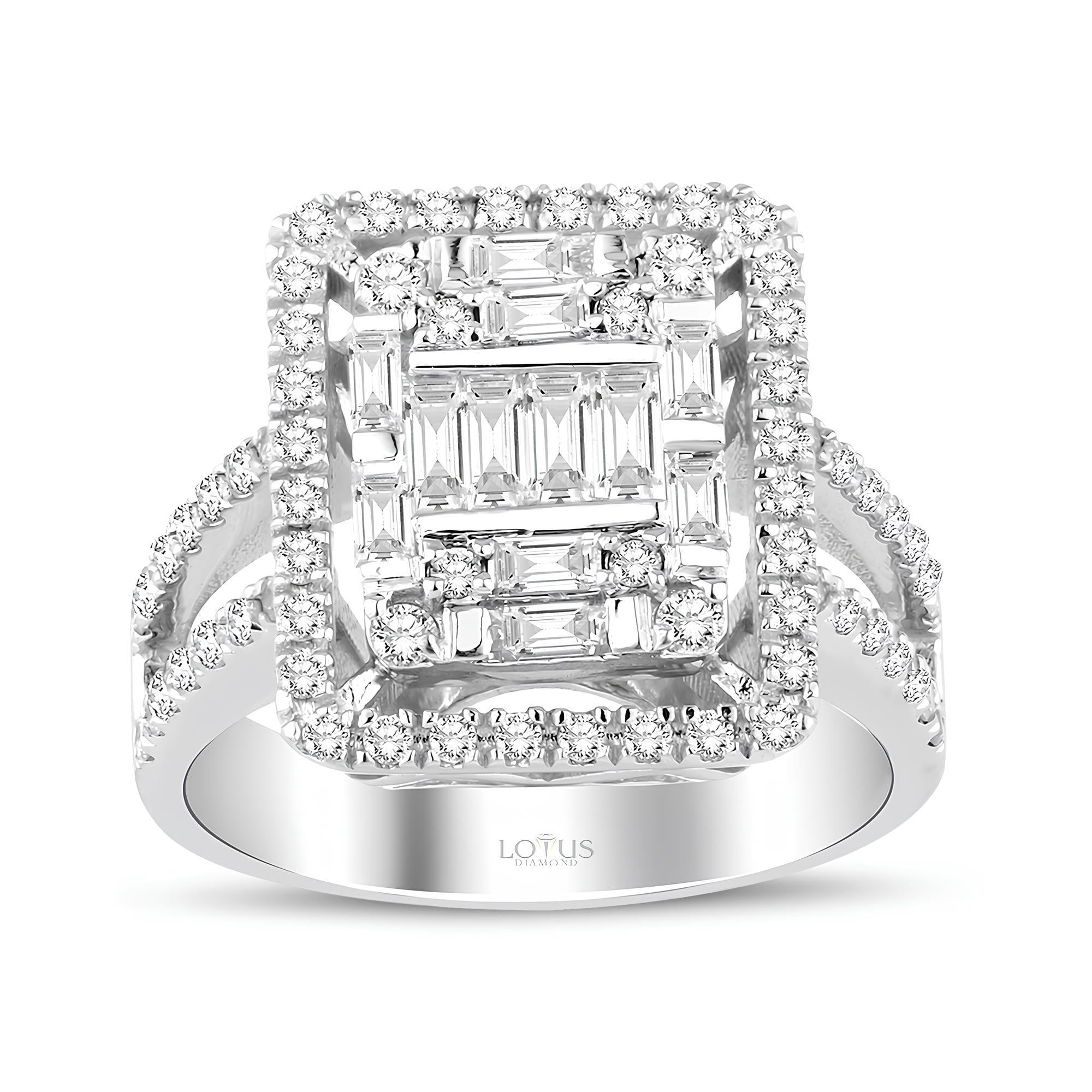 1.26 Karat Pırlanta Baget Yüzük