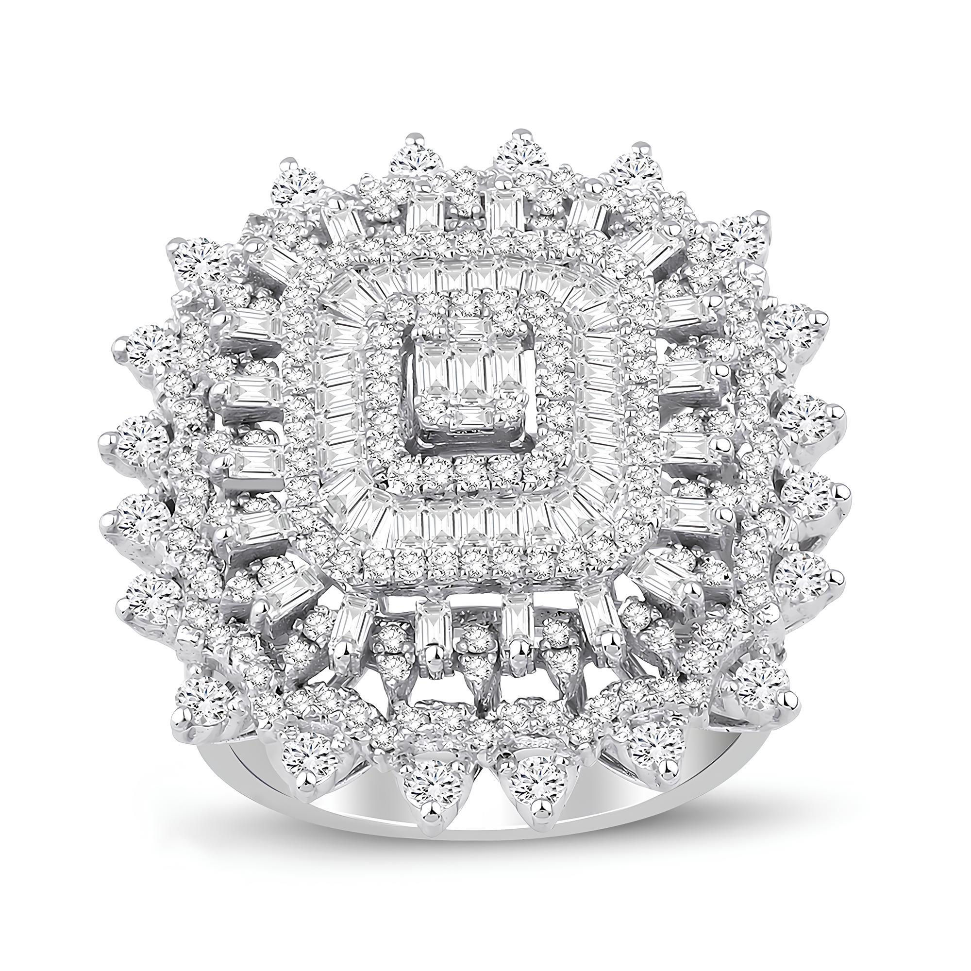 1.76 Karat Pırlanta Baget Yüzük