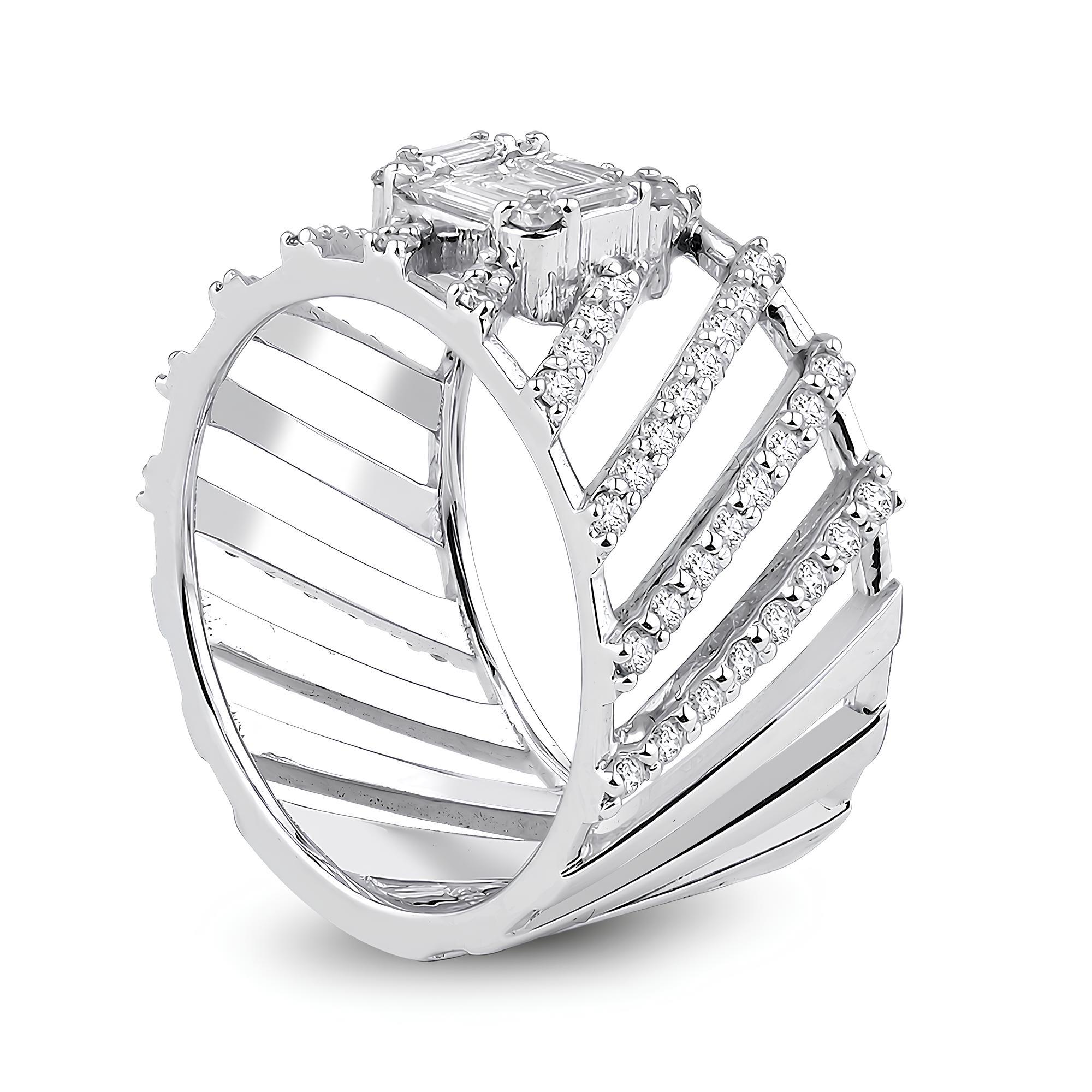 1.04 Karat Pırlanta Baget Yüzük