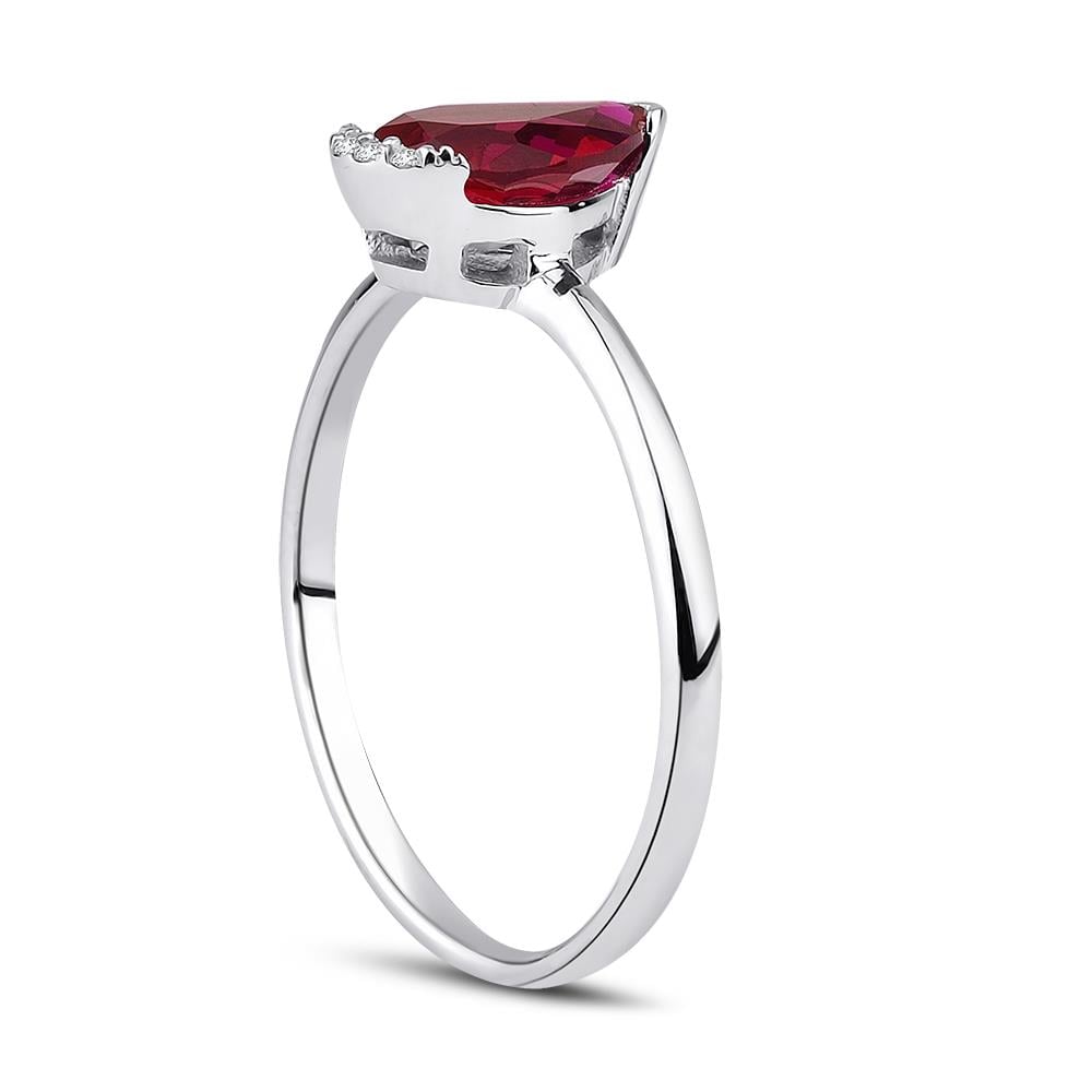 1.44 Karat Pırlanta Yakut Yüzük