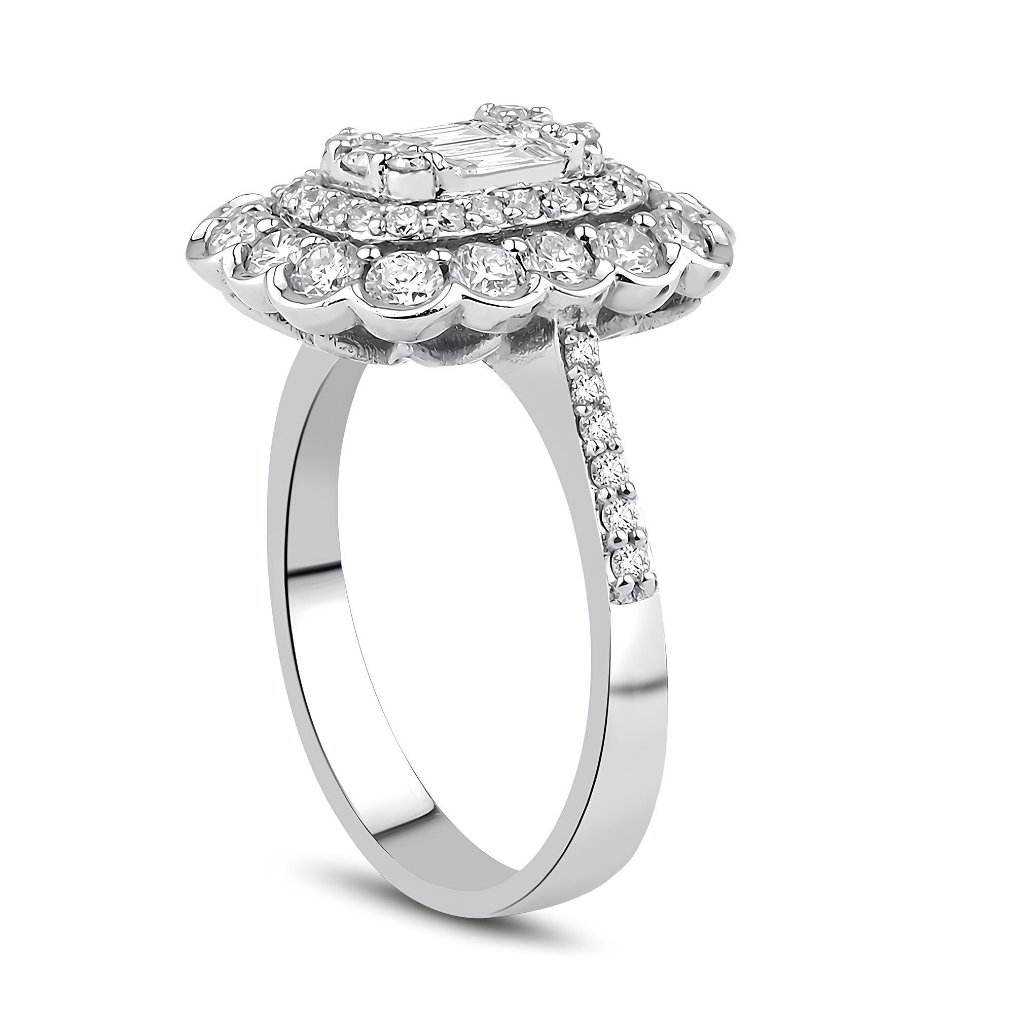 1.49 Karat Pırlanta Baget Yüzük