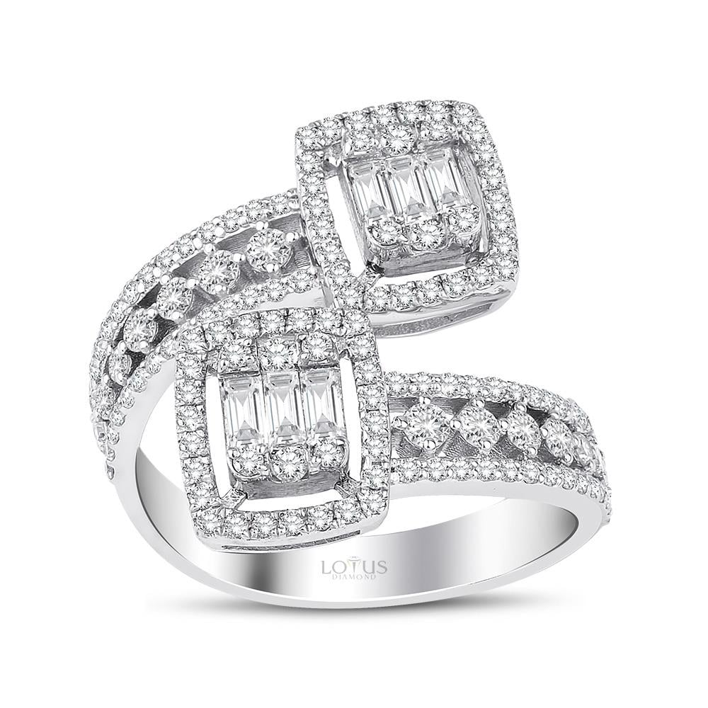 1.25 Karat Pırlanta Baget Yüzük