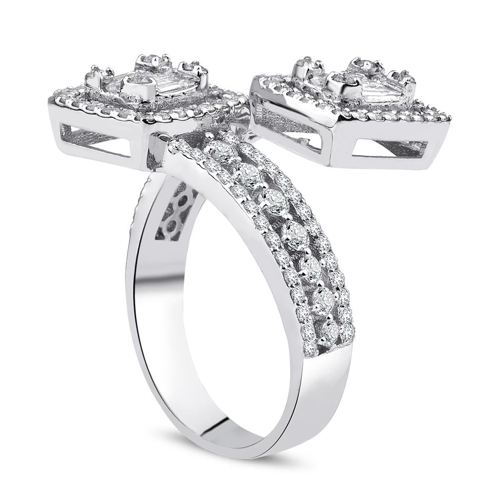 1.25 Karat Pırlanta Baget Yüzük