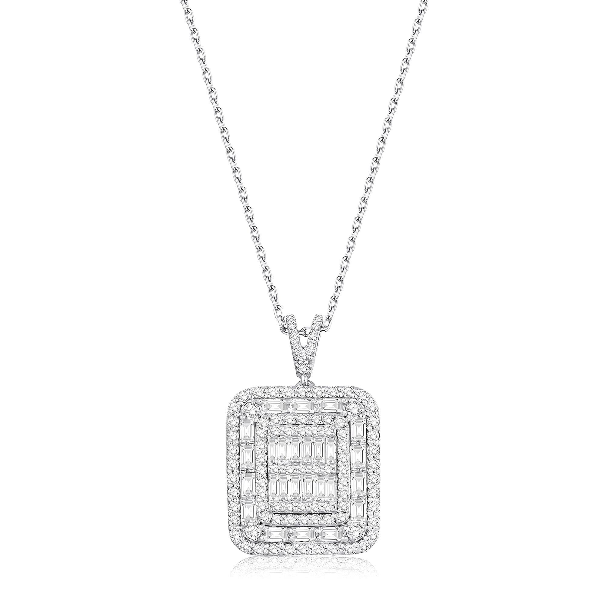 1.17 Karat Pırlanta Baget Kolye