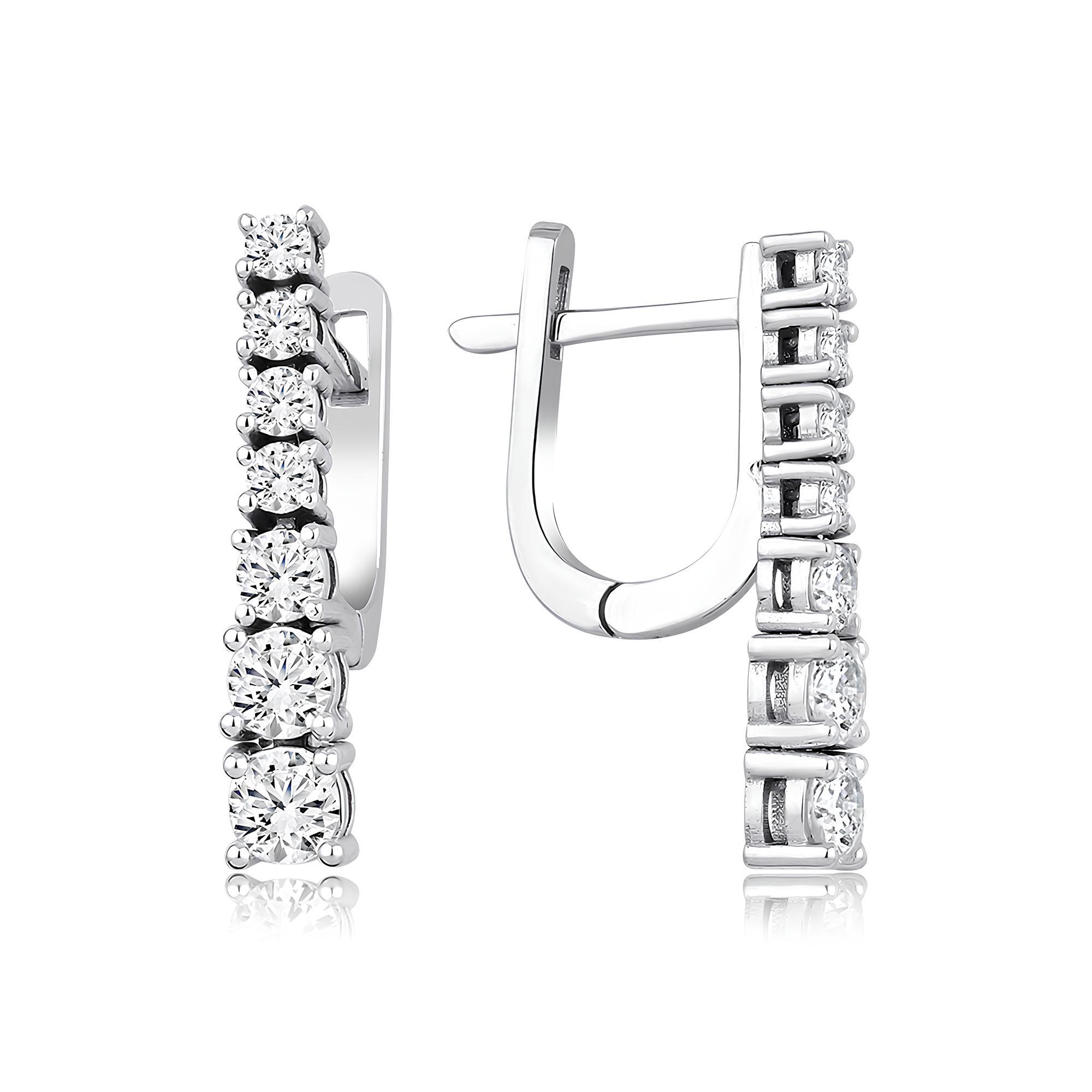 1.13 Karat Pırlanta Tasarım Küpe