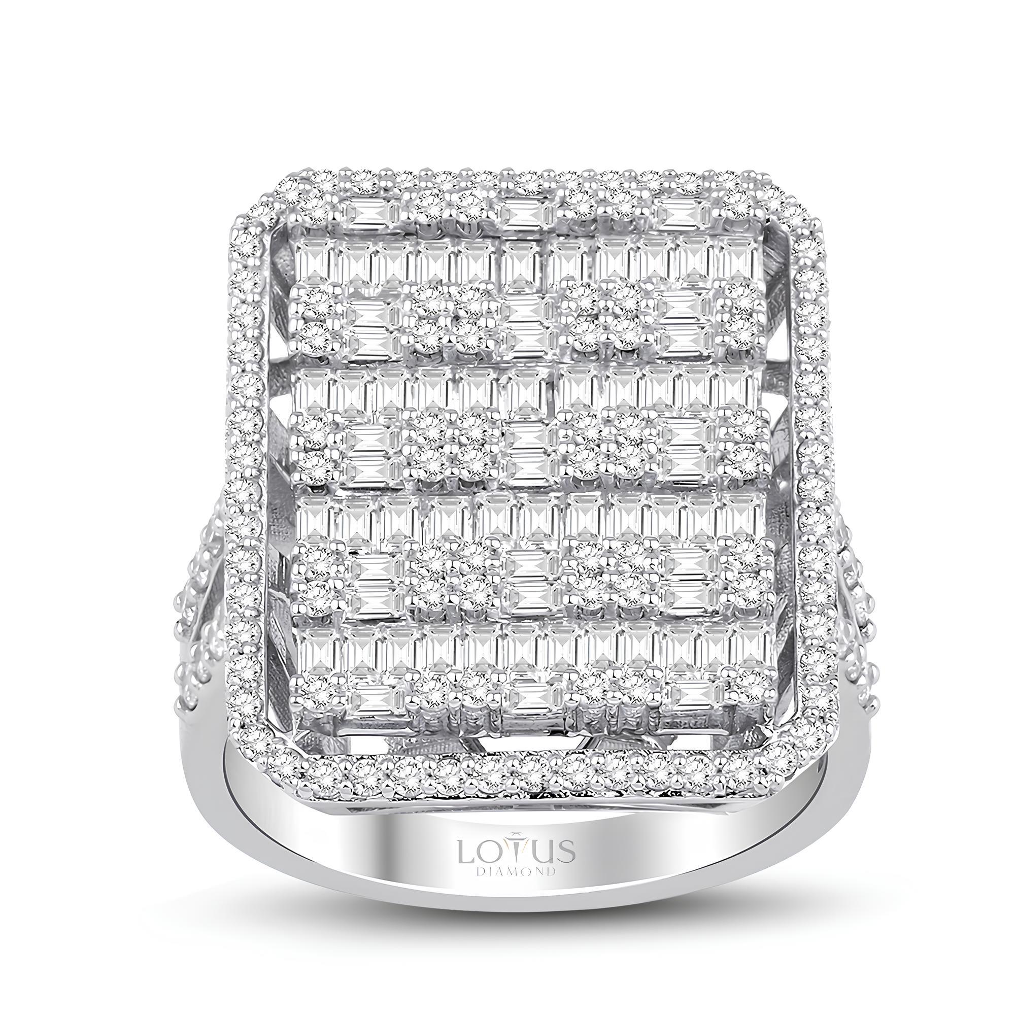 1.61 Karat Pırlanta Baget Yüzük