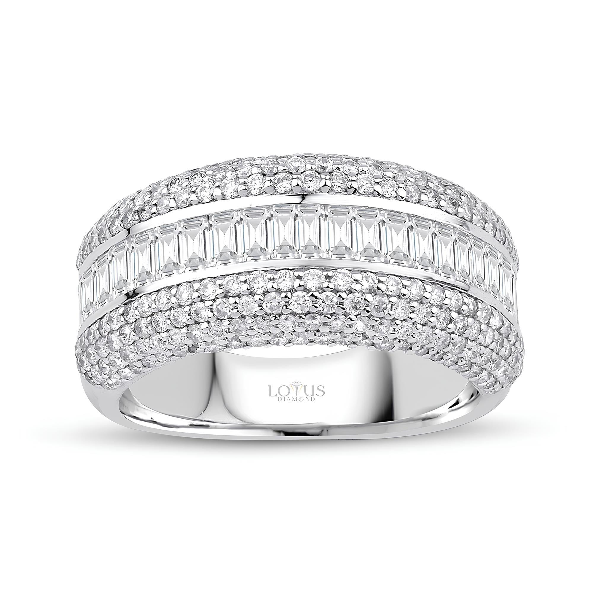 1.68 Karat Pırlanta Baget Yüzük