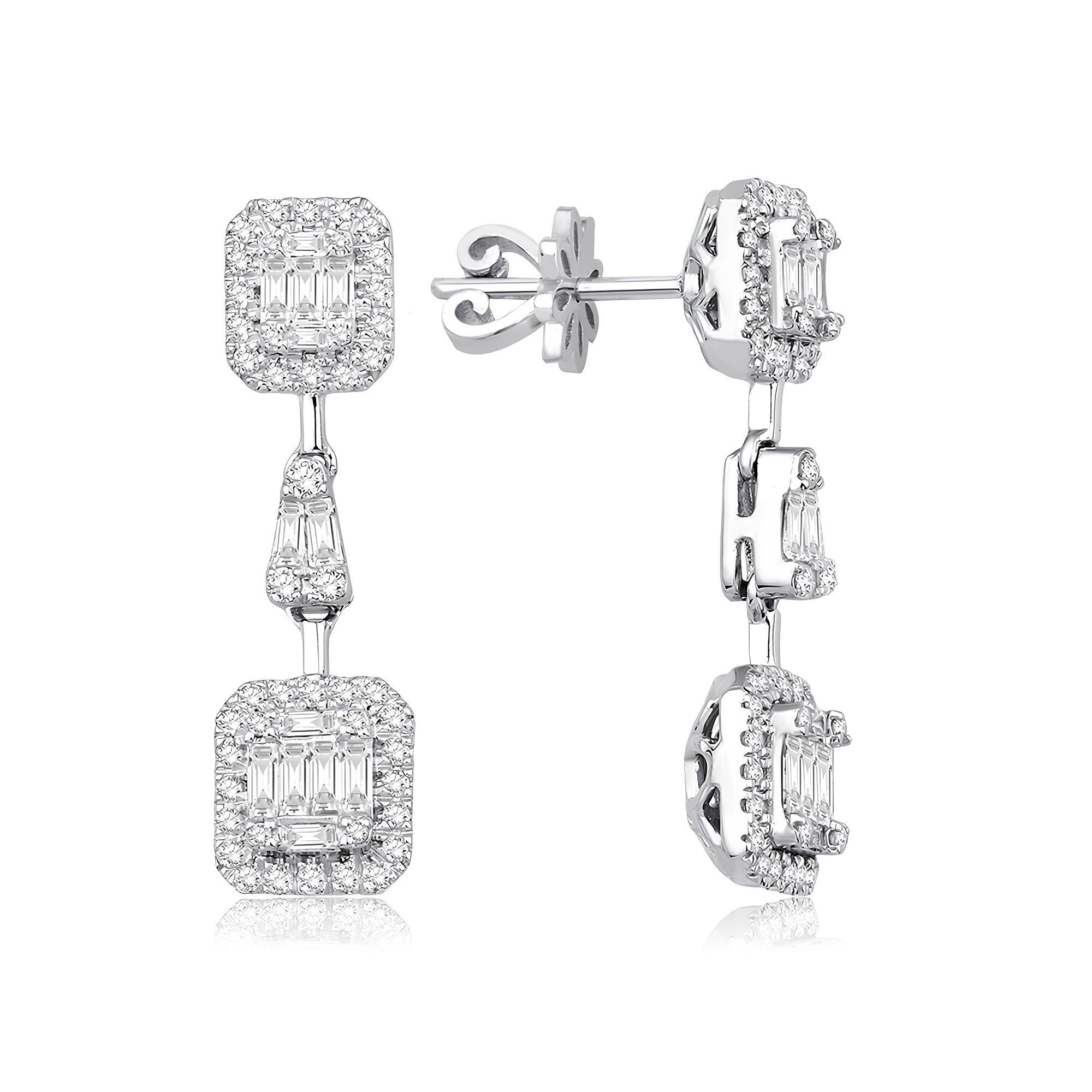 1.01 Karat Pırlanta Küpe