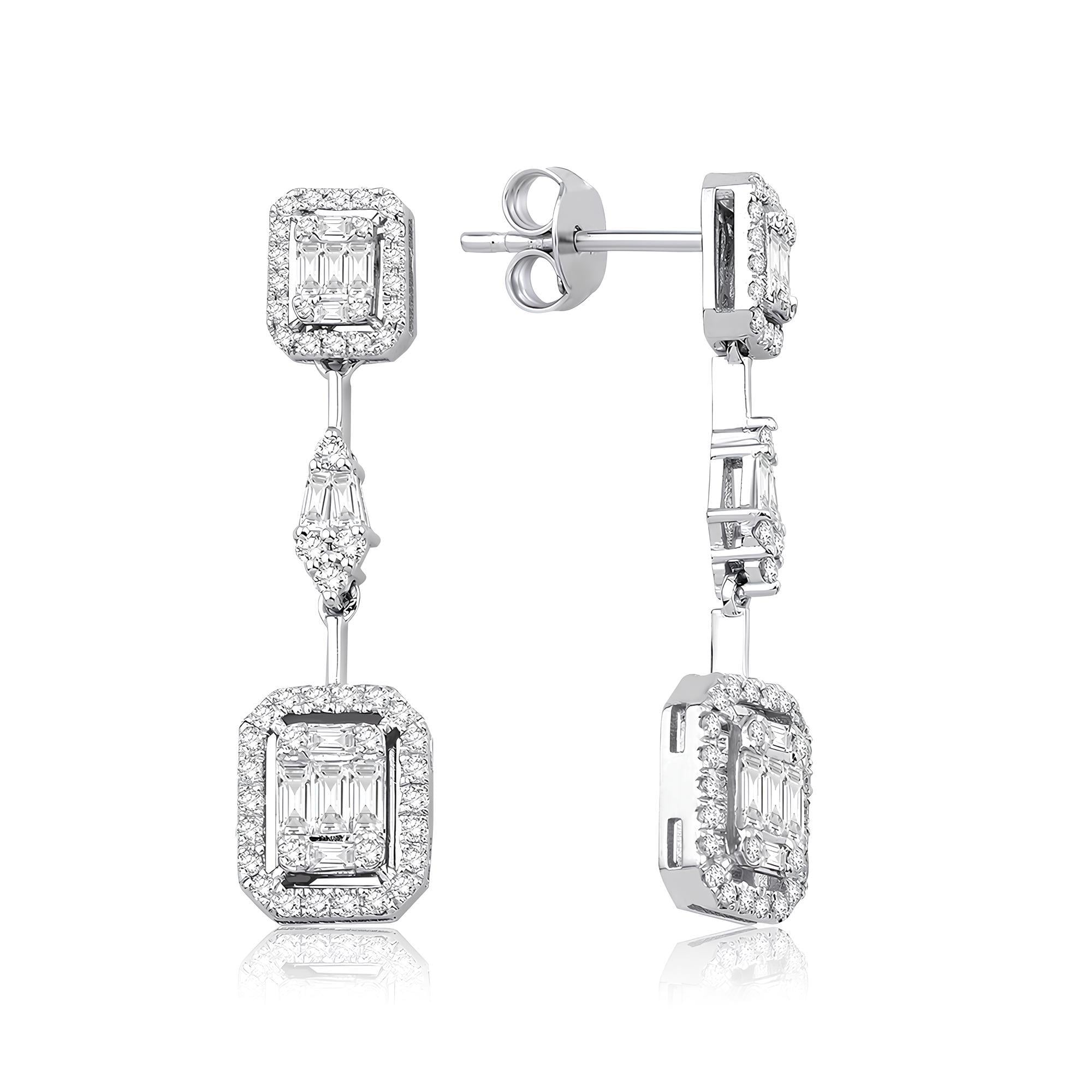 1.02 Karat Pırlanta Küpe