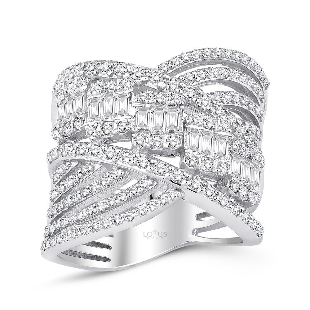 1.64 Karat Pırlanta Baget Yüzük