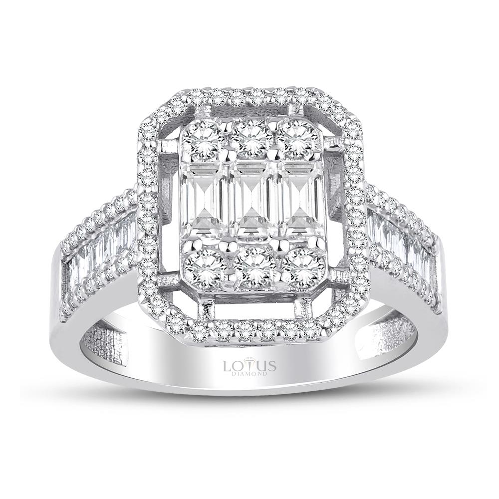 1.16 Karat Pırlanta Baget Yüzük