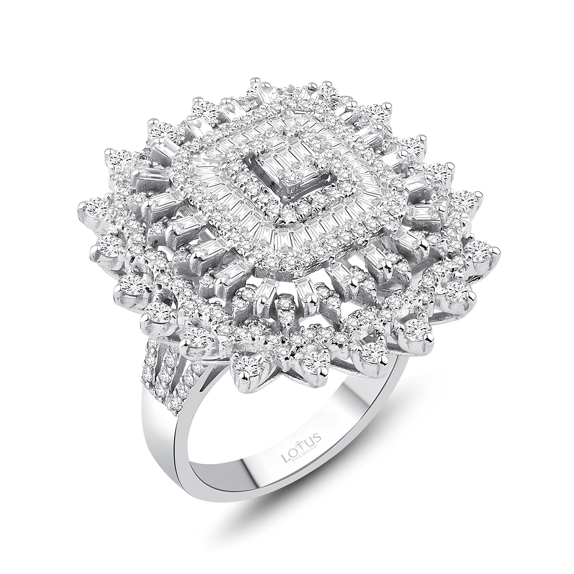 1.76 Karat Pırlanta Baget Yüzük