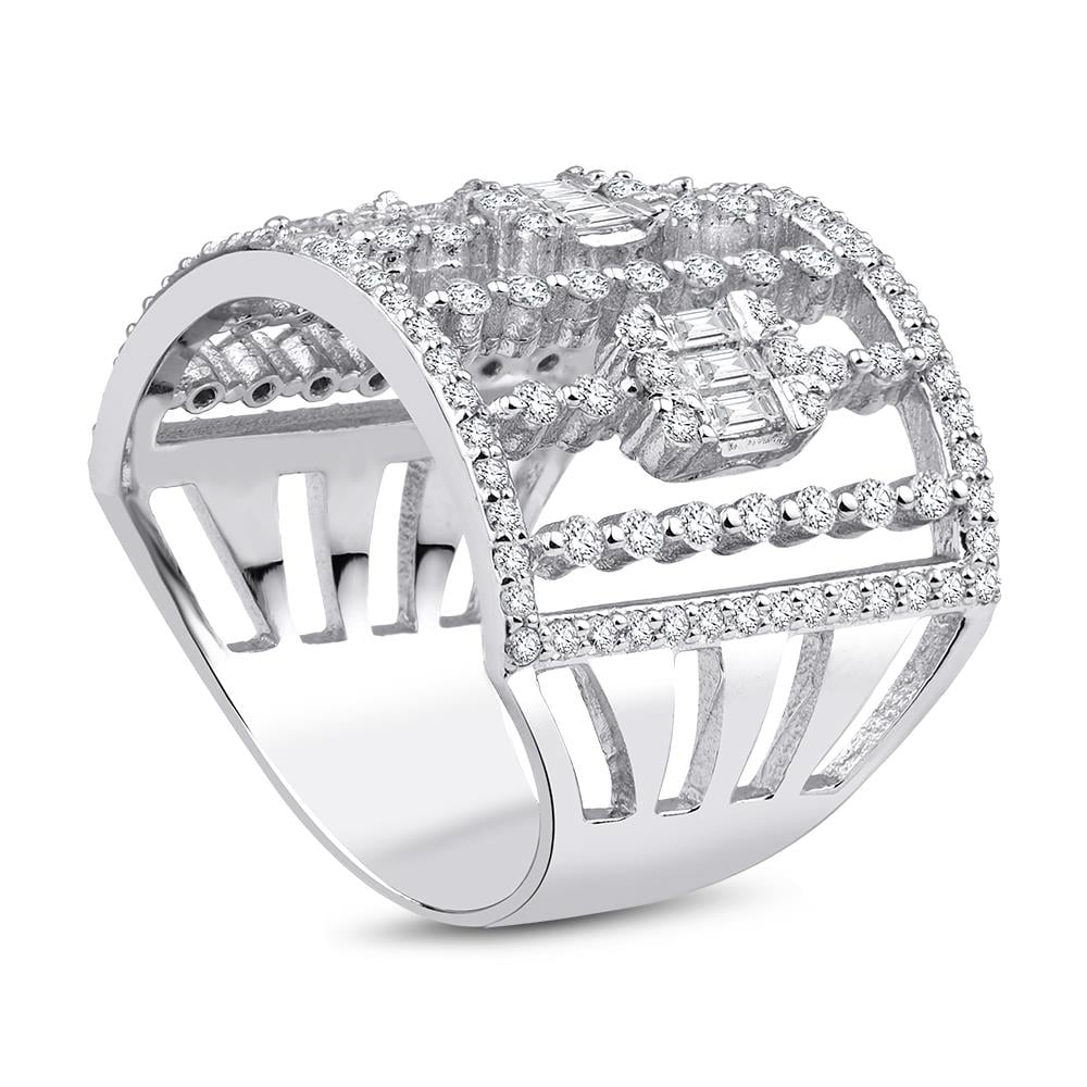 1.20 Karat Pırlanta Baget Yüzük