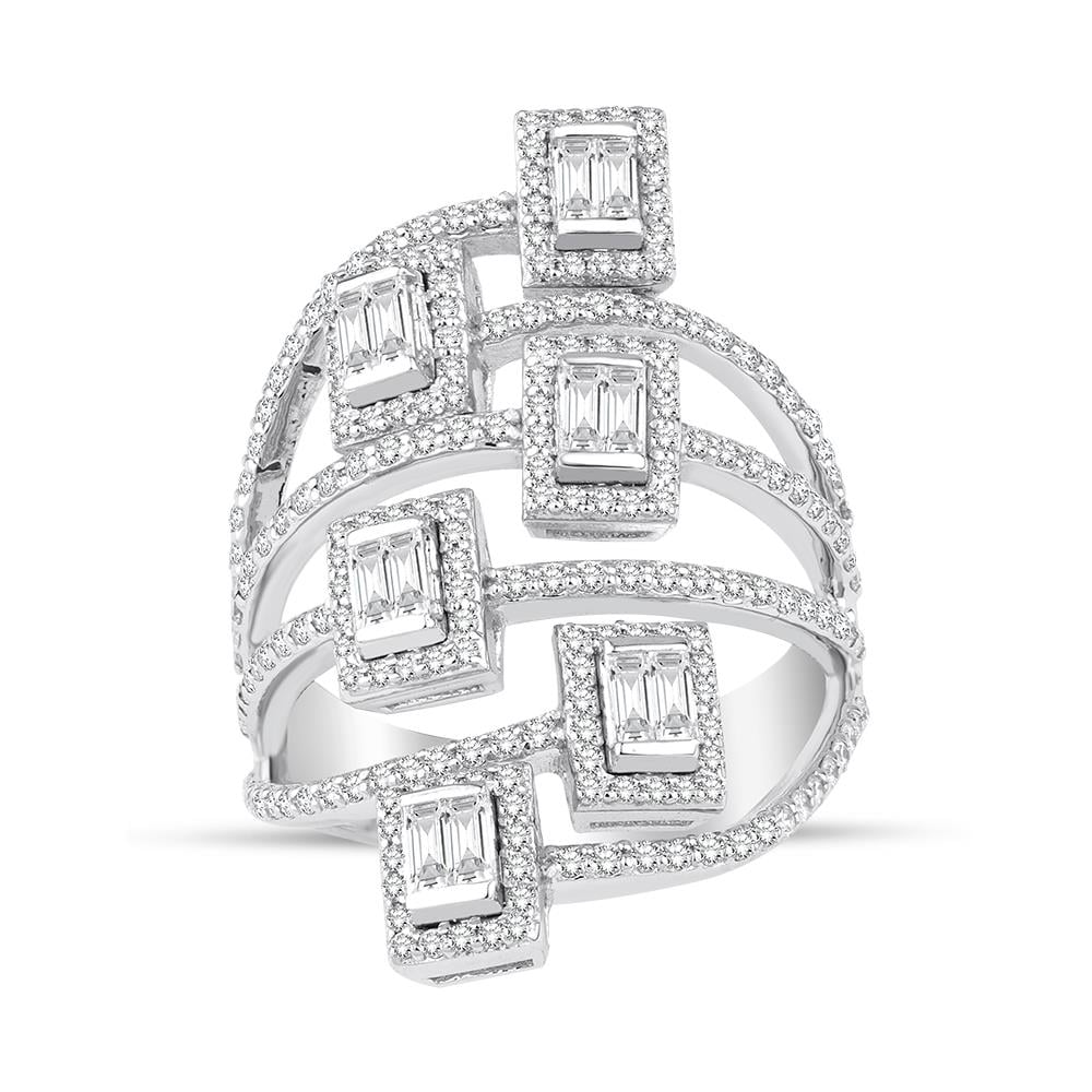 1.35 Karat Pırlanta Baget Yüzük