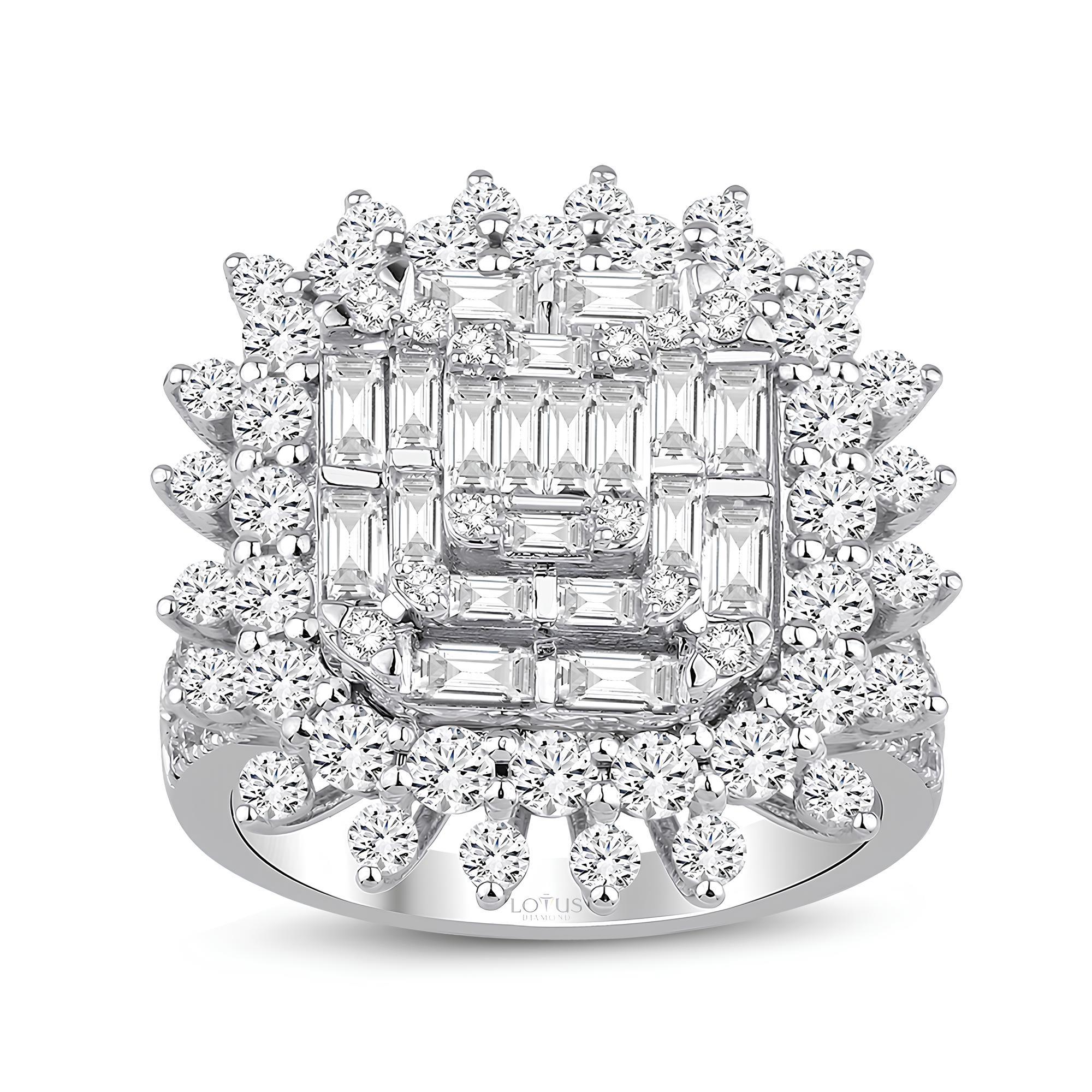 2.55 Karat Pırlanta Baget Yüzük