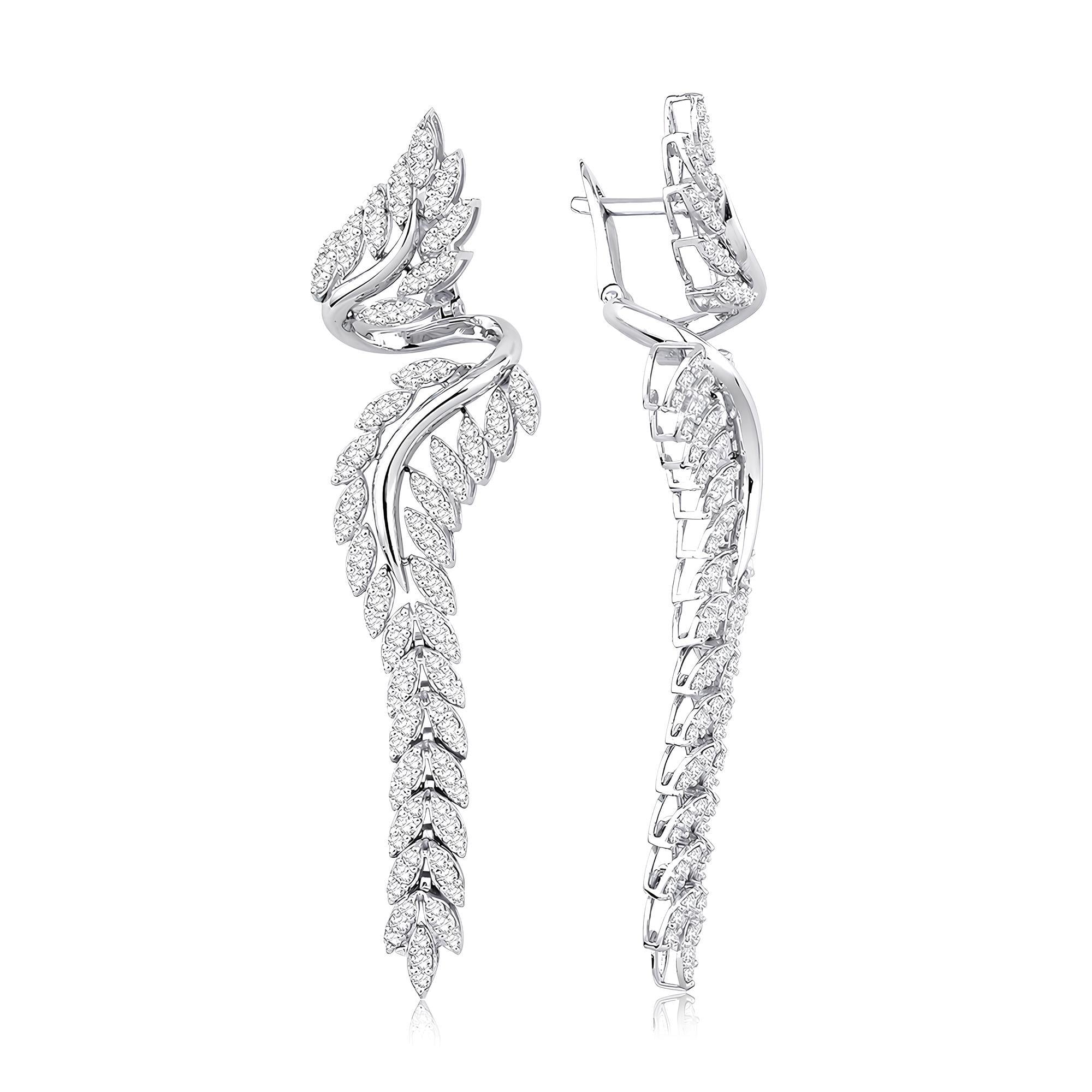 2.70 Karat Pırlanta Tasarım Küpe