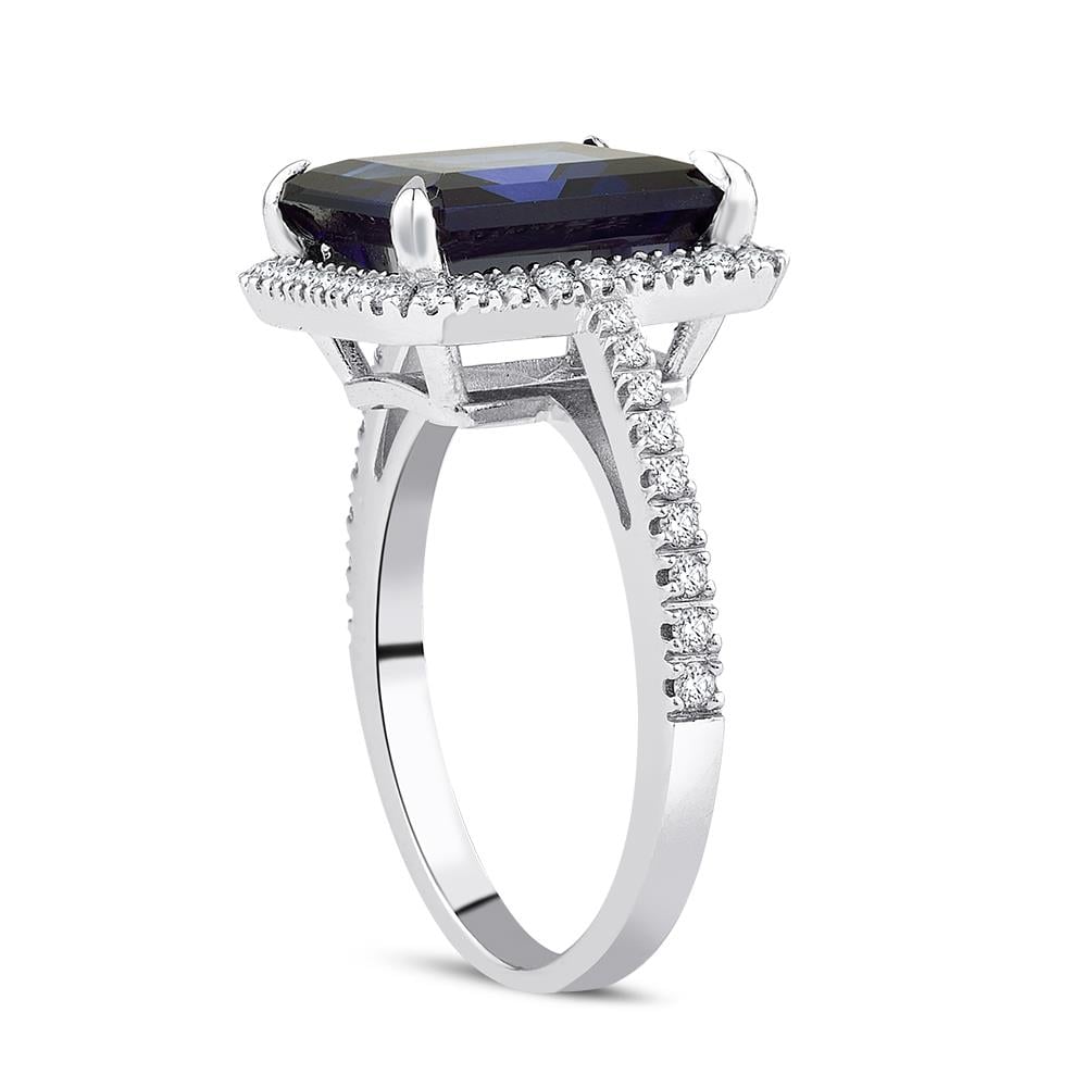 5.99 Karat Pırlanta Safir Yüzük