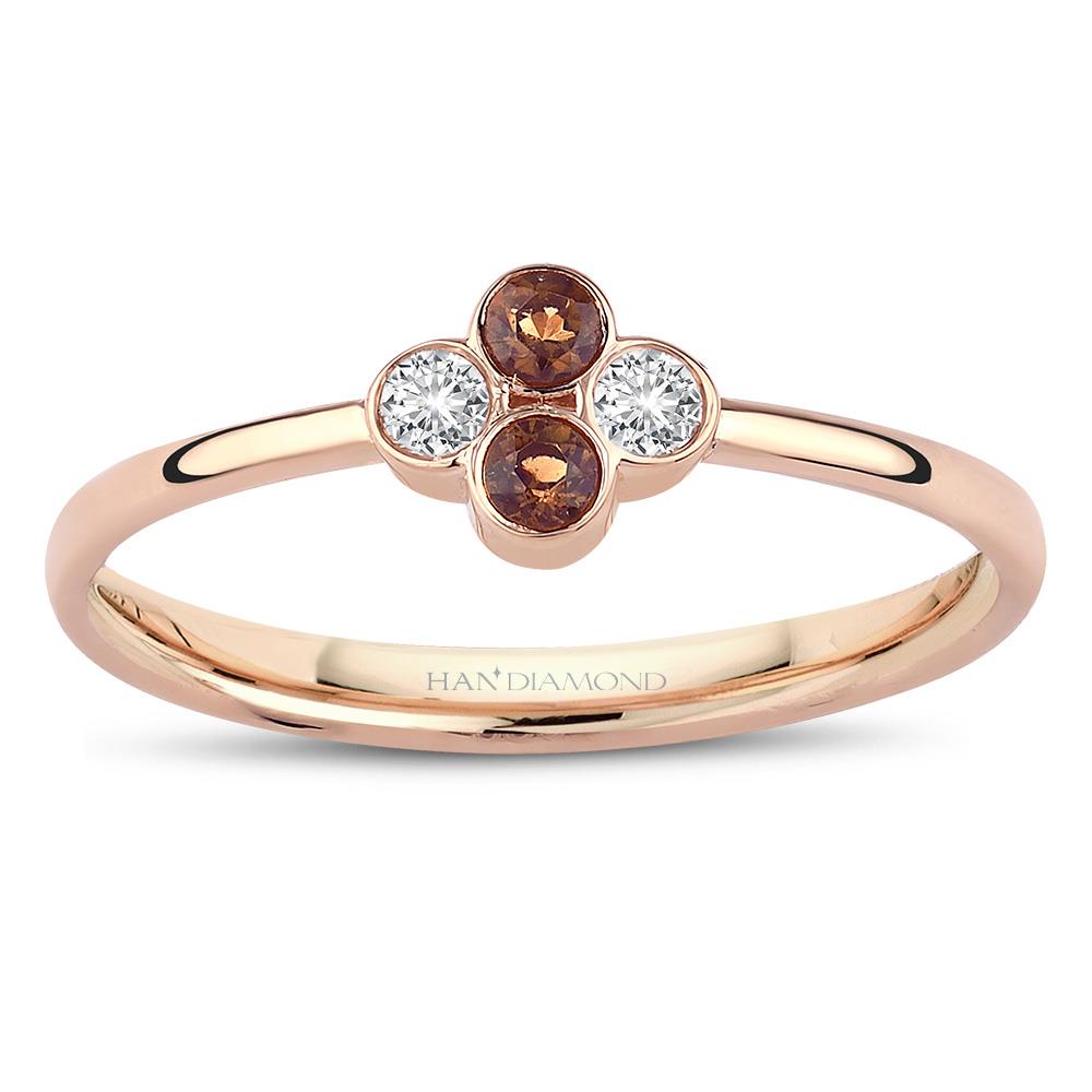 0.16 Karat Pırlanta Tanzanit Yüzük