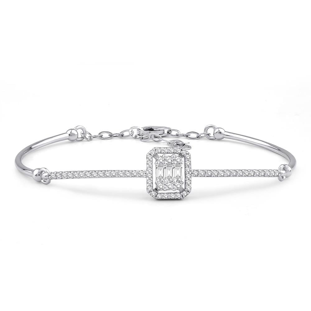 0.59 Ct Pırlanta Baget Bileklik