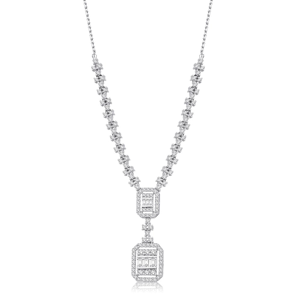 1.41 Karat Pırlanta Baget Kolye